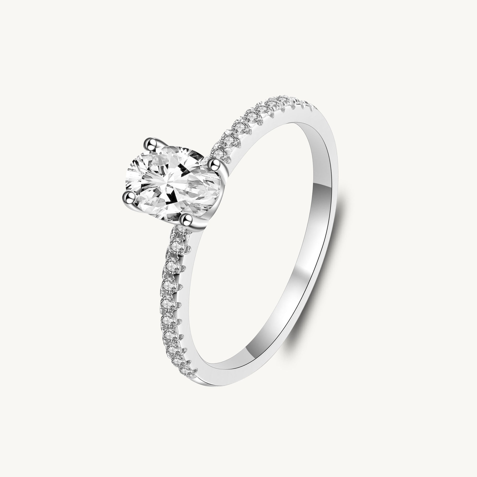 1 Carat The Angelina Moissanite Diamond Engagement Ring - Camile & Stone