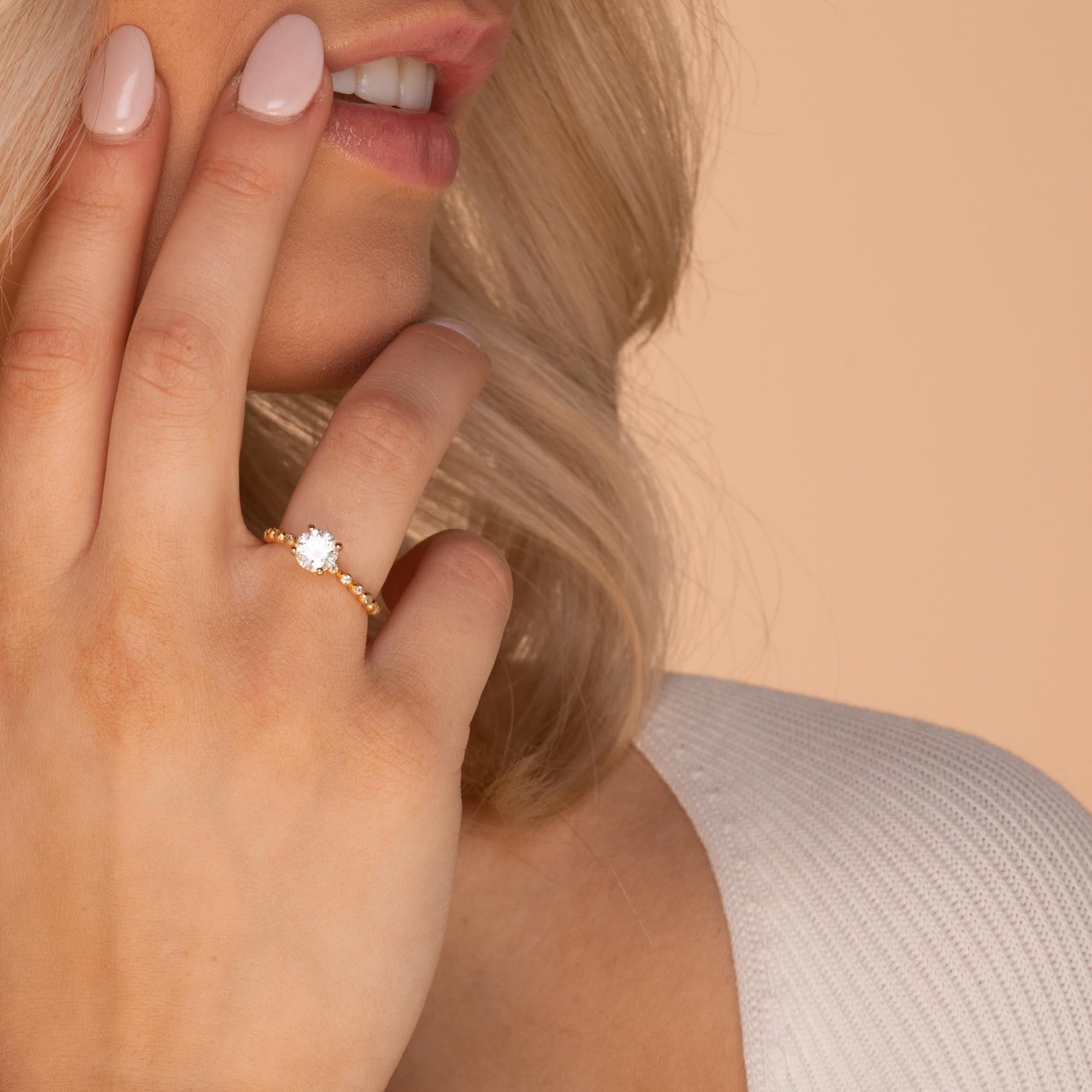 1 ct The Emilia Moissanite Diamond Engagement Ring - Camile & Stone