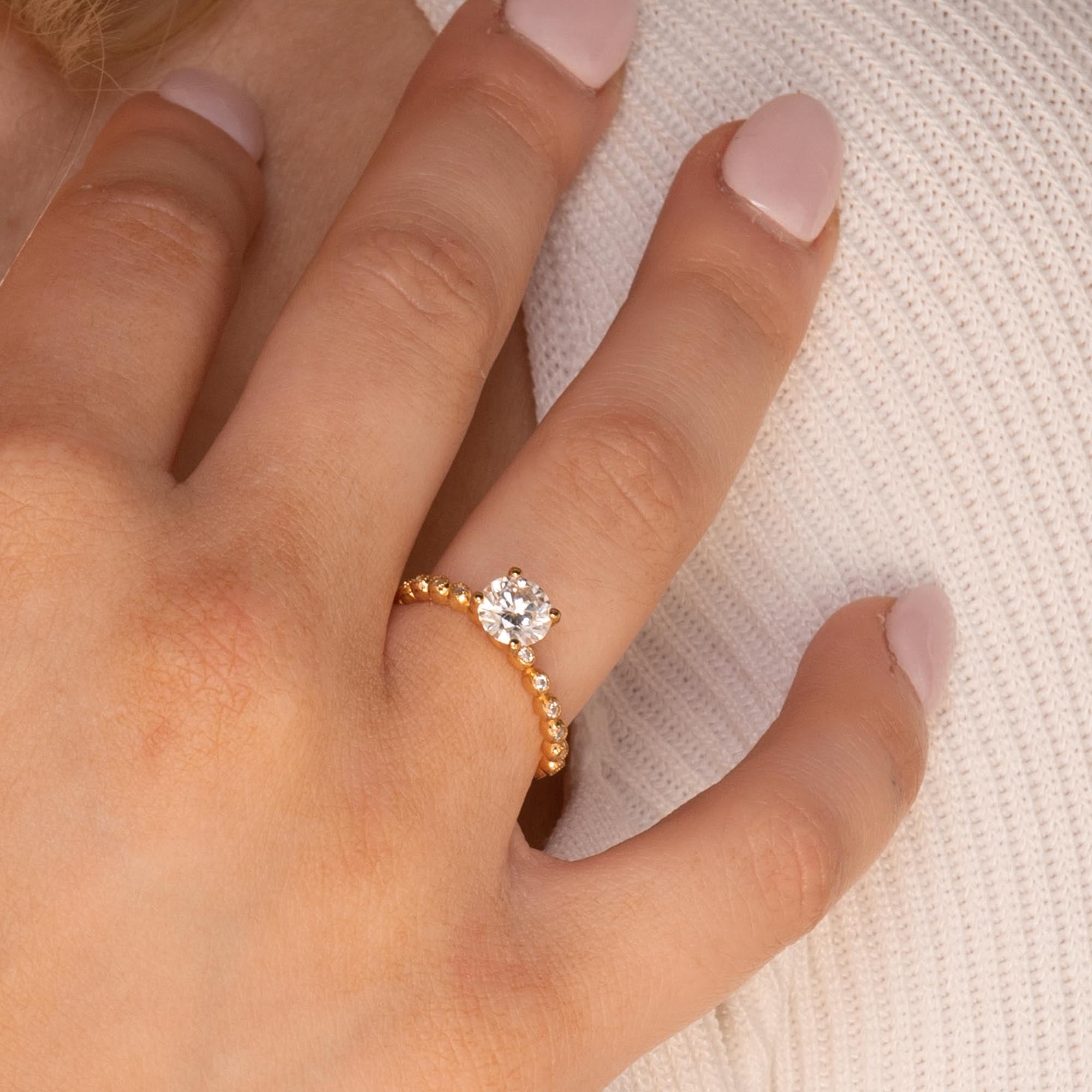 1 ct The Emilia Moissanite Diamond Engagement Ring - Camile & Stone