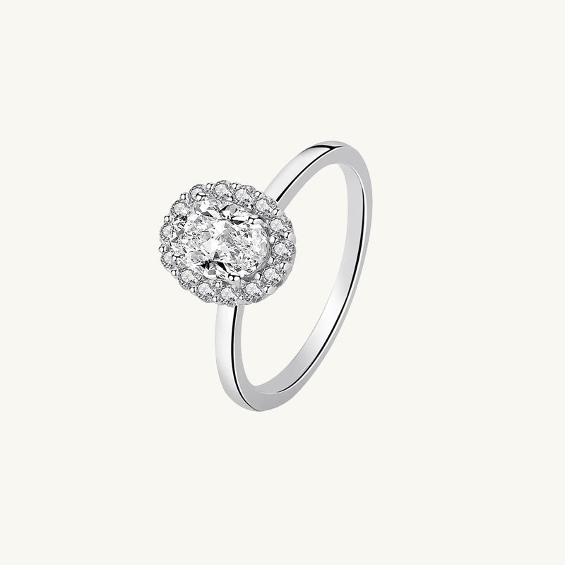 1.0 ct Oval Moissanite Diamond Ring - Camile & Stone