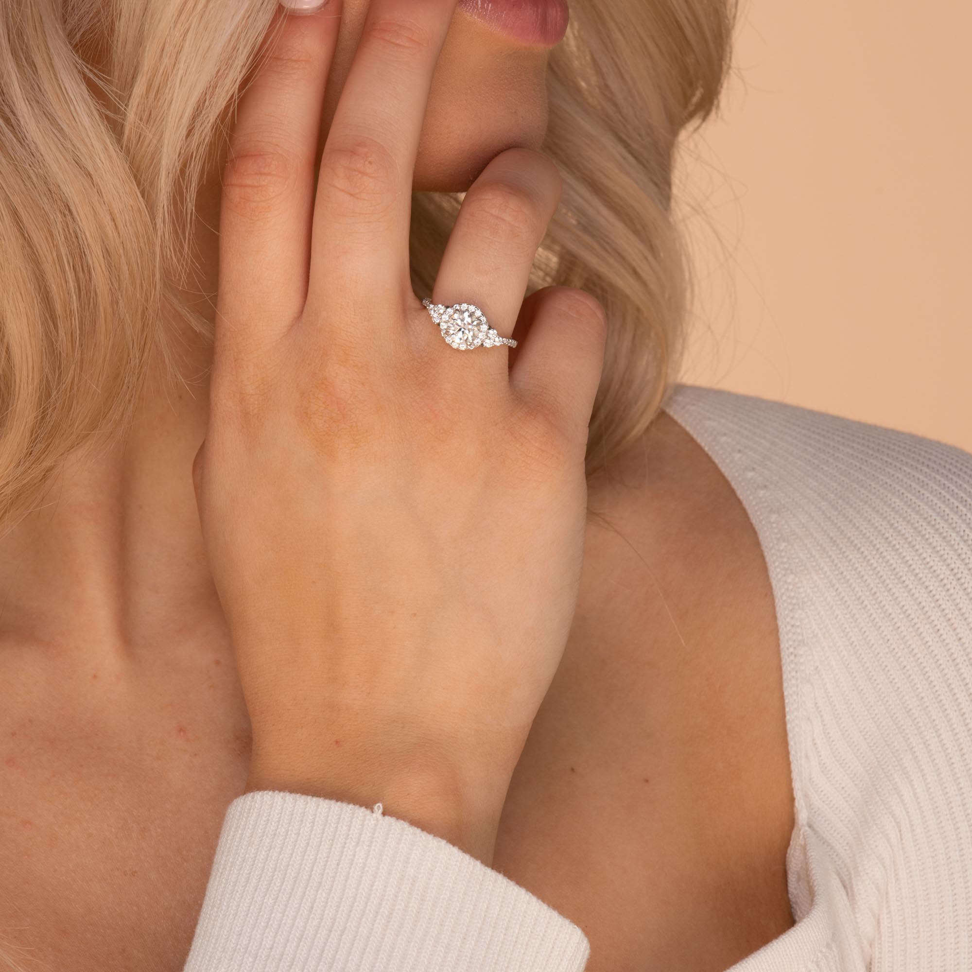 1.0 ct The Audrey Moissanite Diamond Ring - Camile & Stone