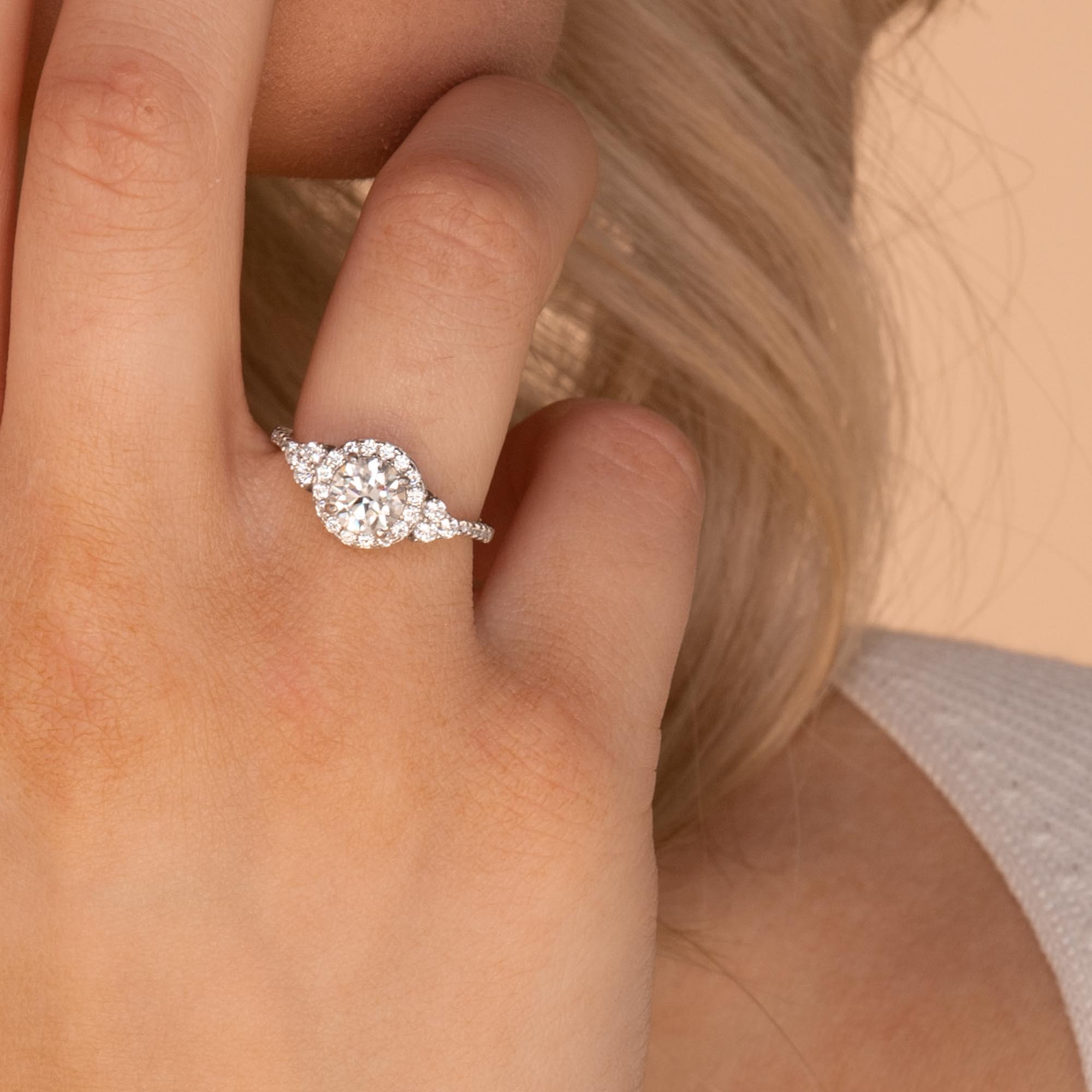 1.0 ct The Audrey Moissanite Diamond Ring - Camile & Stone