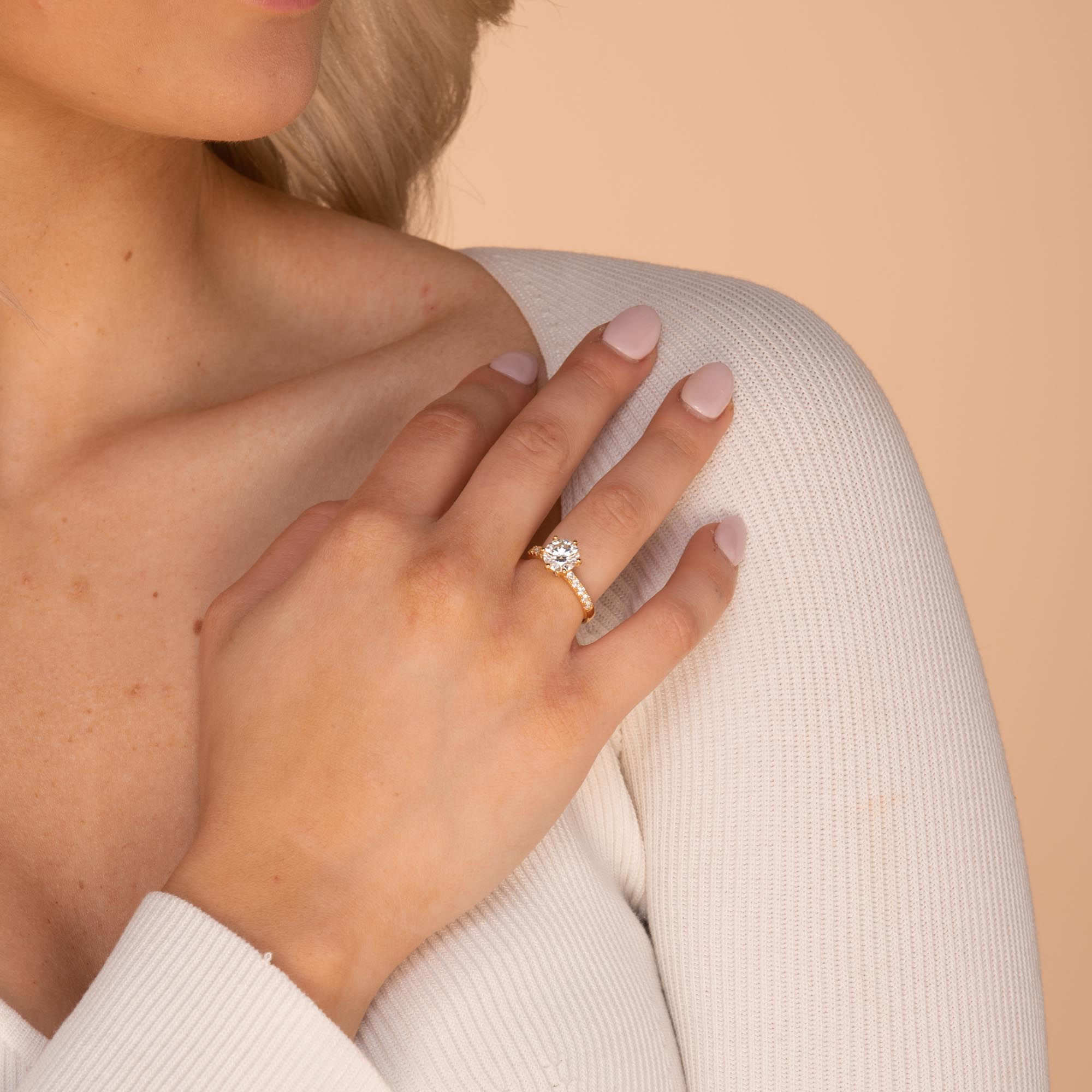 2 ct The Alexa Moissanite Diamond Engagement Ring - Camile & Stone