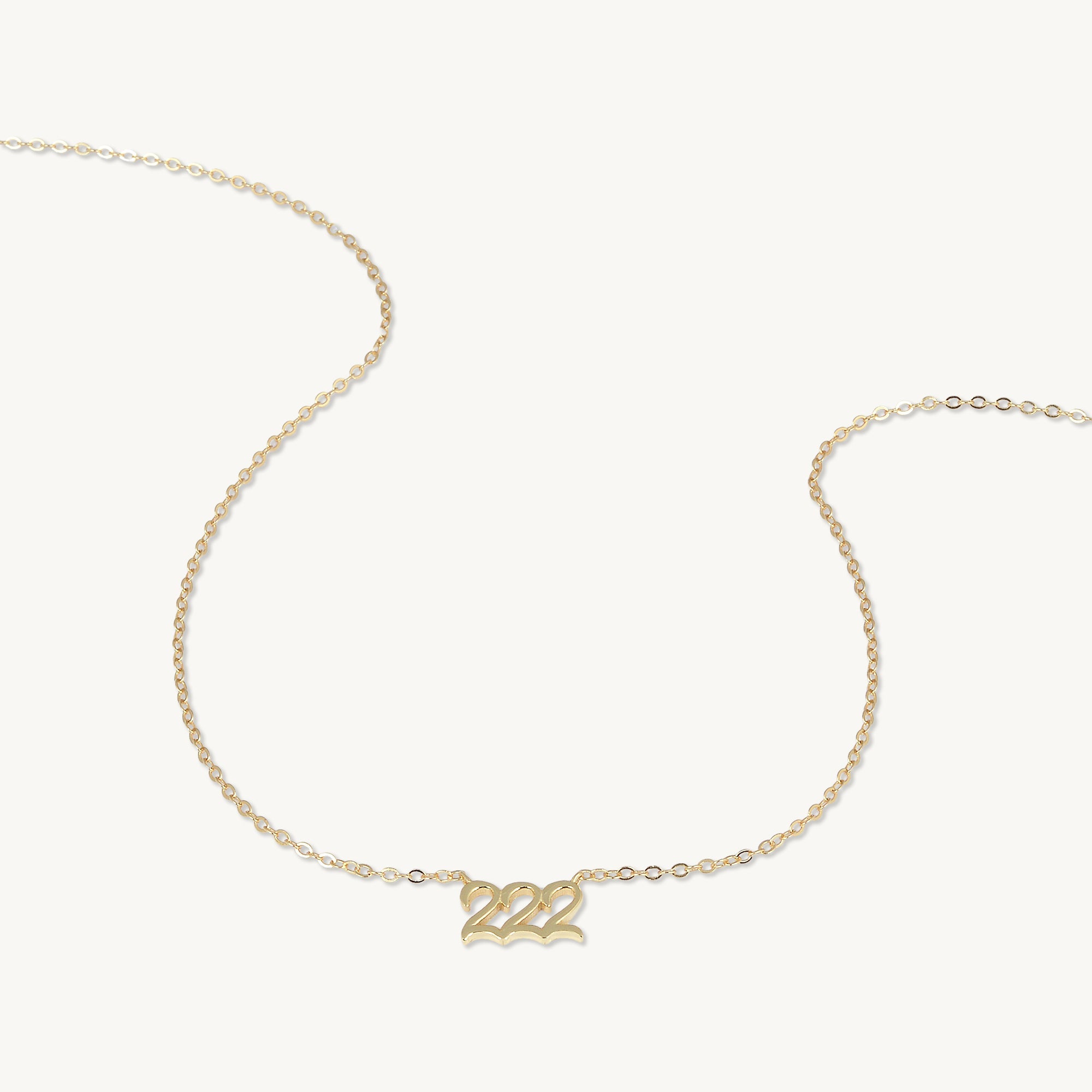 222 Angel Number Pendant Necklace - Camile & Stone