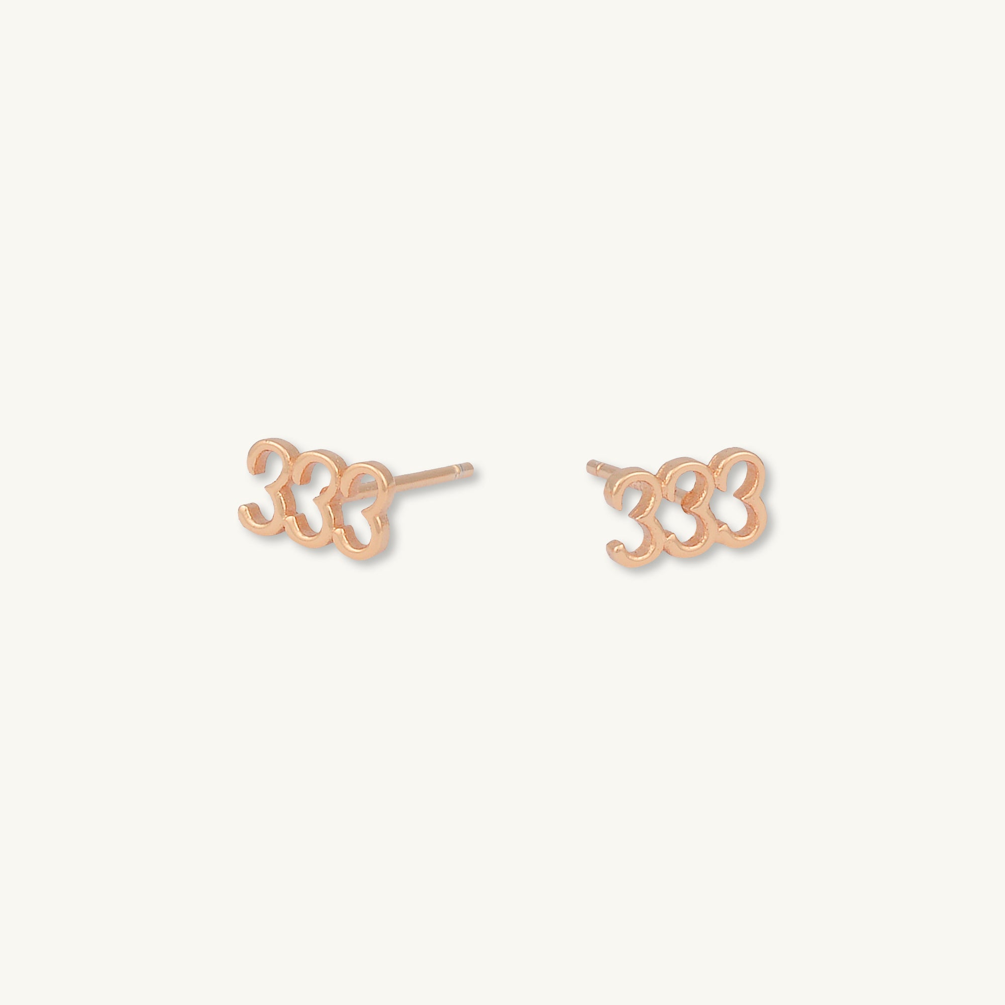 333 Angel Number Earrings - Camile & Stone