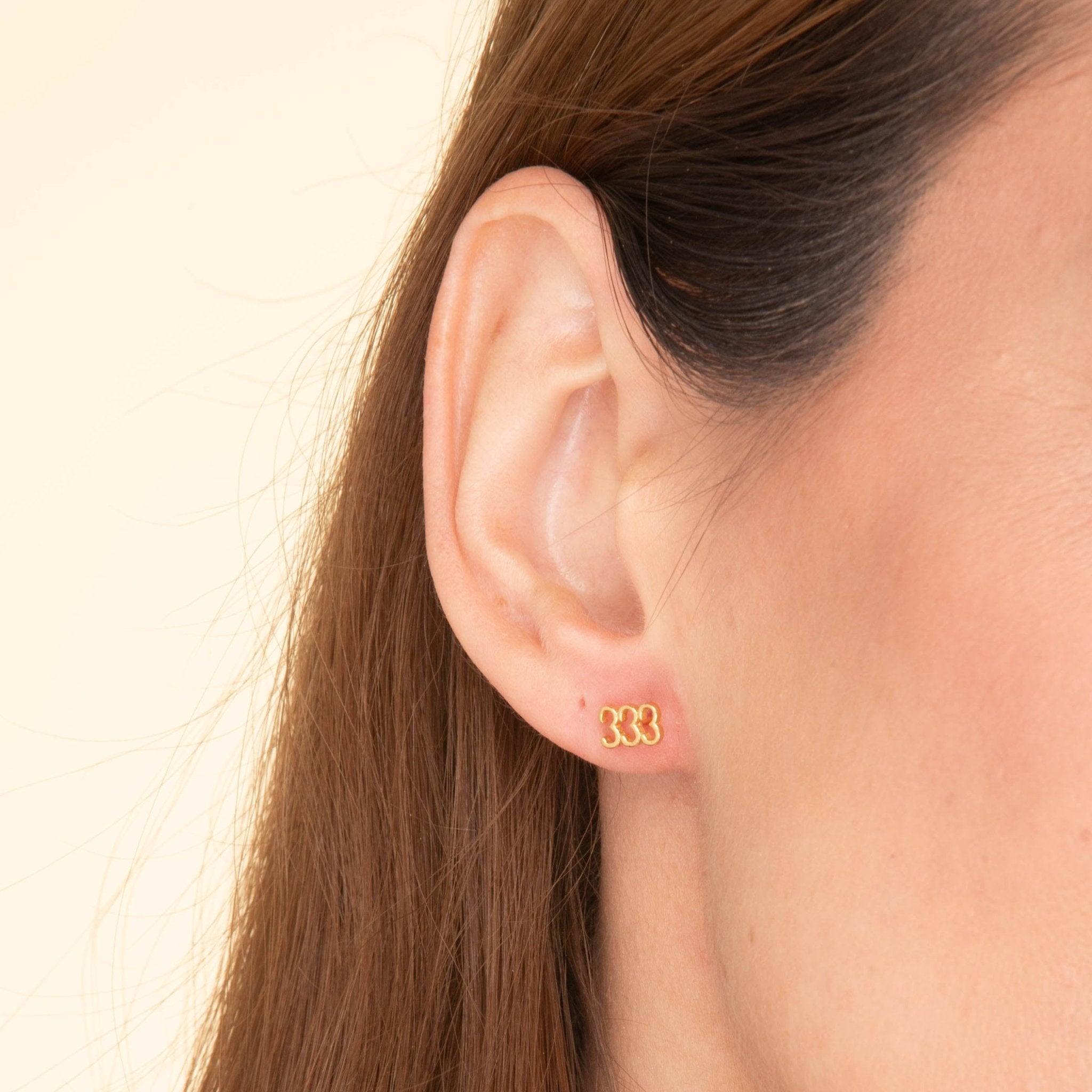333 Angel Number Earrings - Camile & Stone