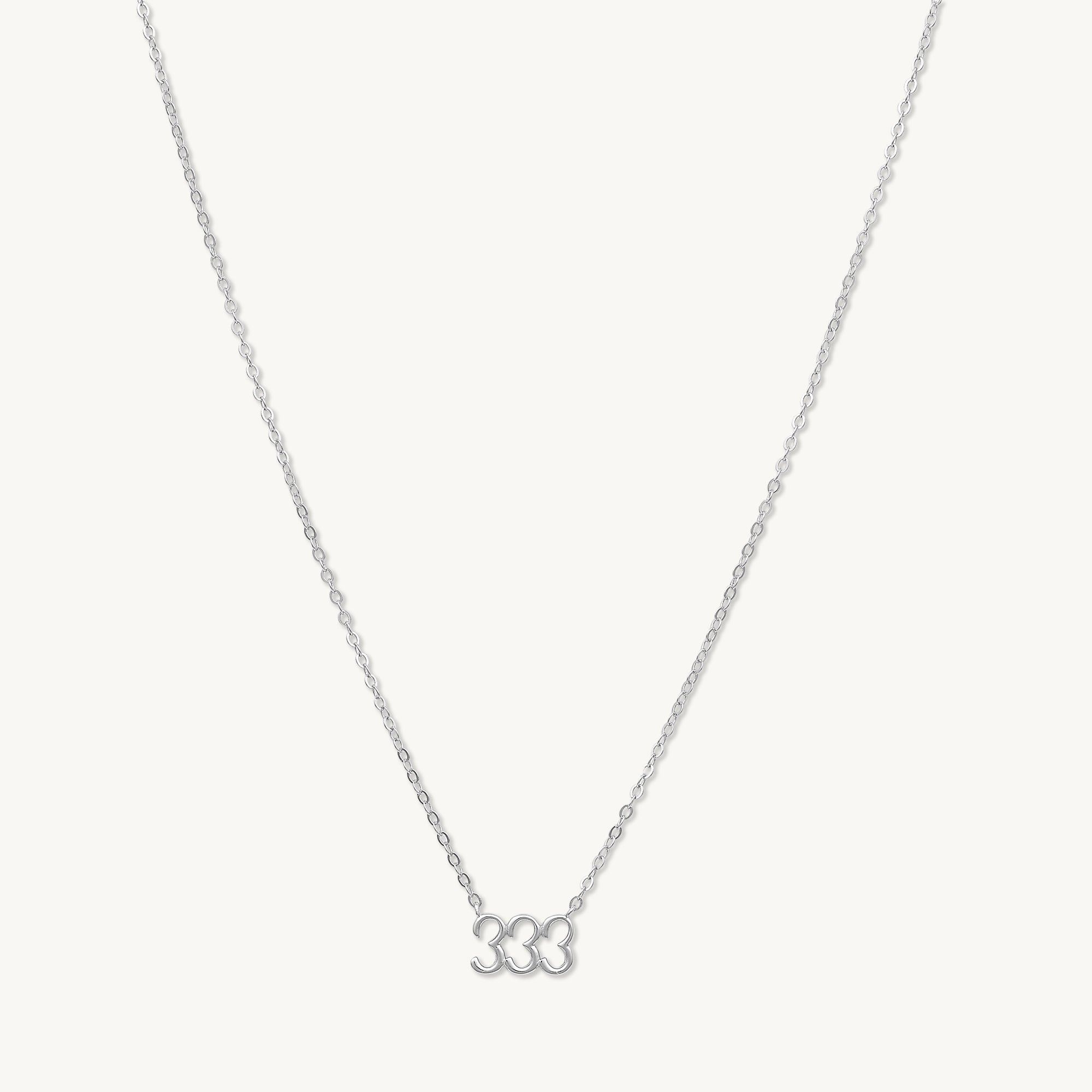 333 Angel Number Pendant Necklace - Camile & Stone