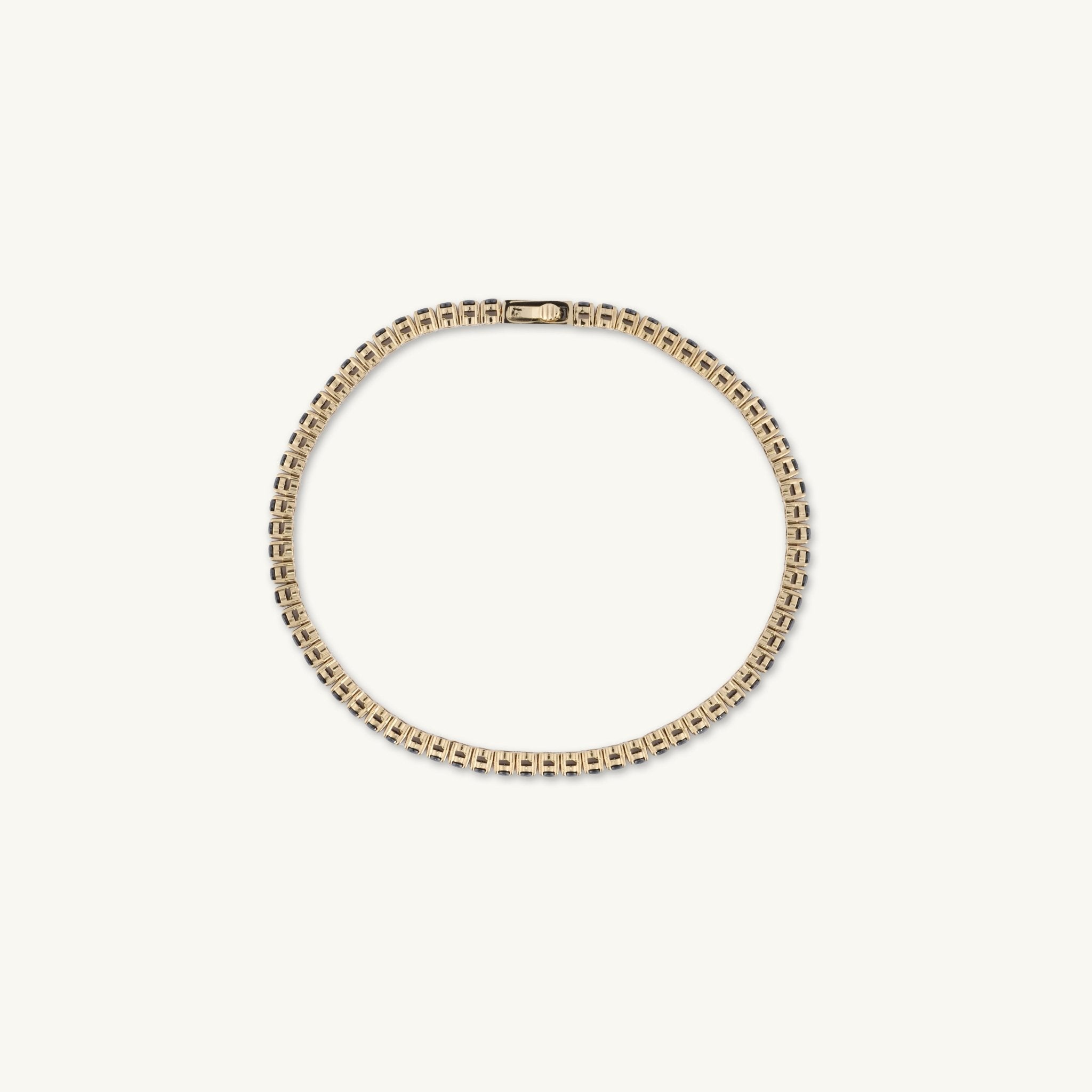 3mm Black Tennis Chain Unisex Bracelet - Camile & Stone