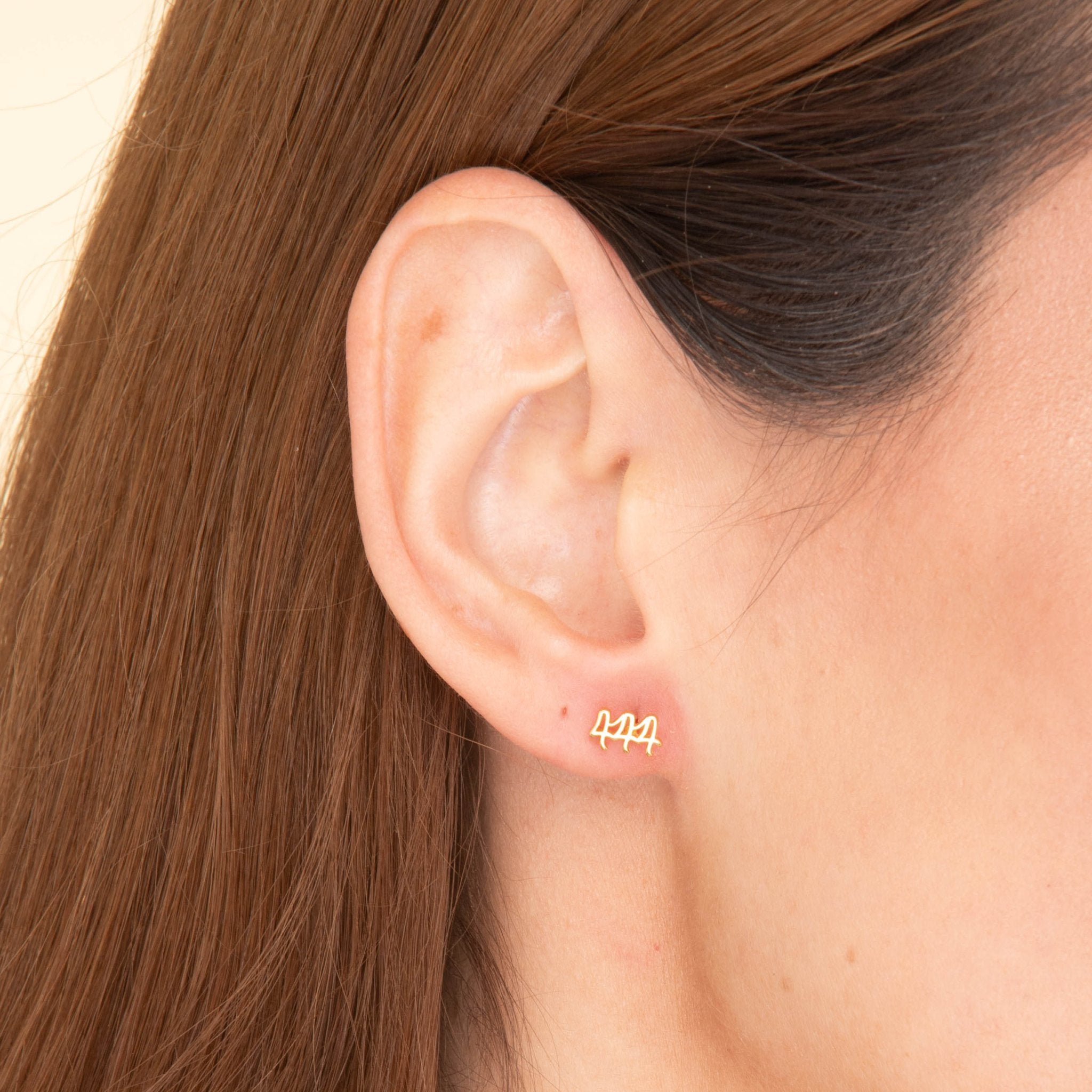 444 Angel Number Earrings - Camile & Stone