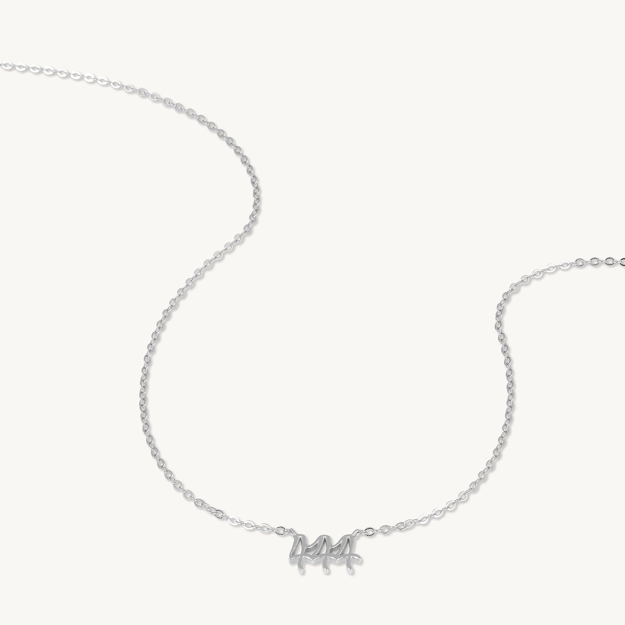 444 Angel Number Pendant Necklace - Camile & Stone