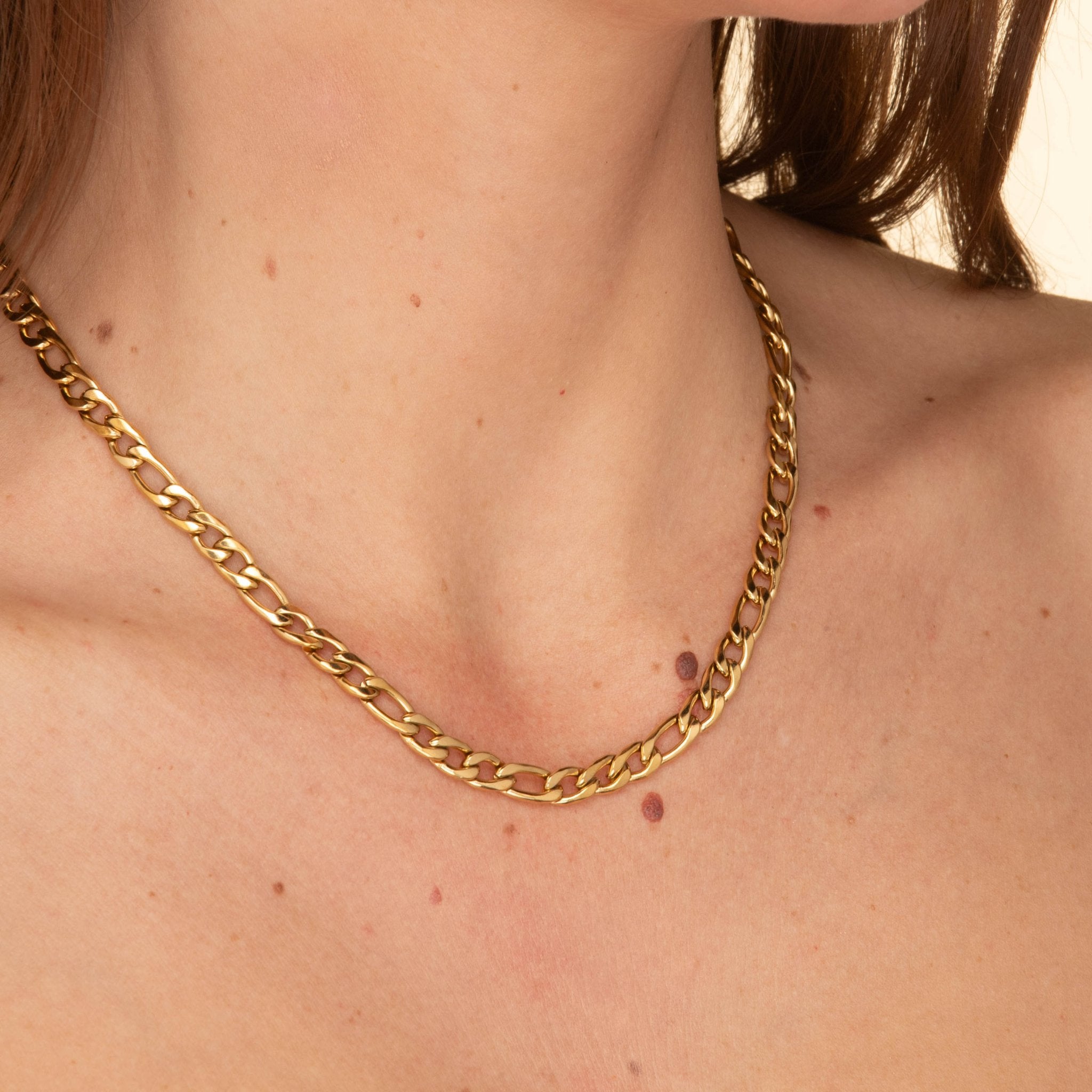 6mm Figaro Chain Necklace - Camile & Stone