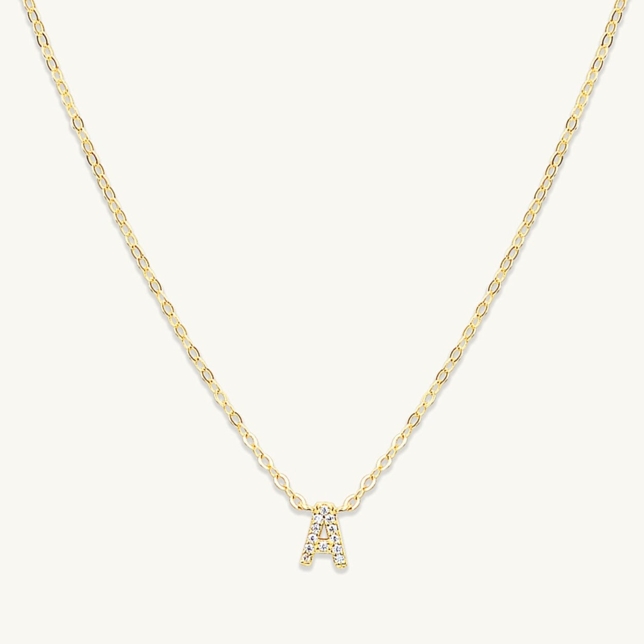 Multi Initial Sapphire Letter Necklace