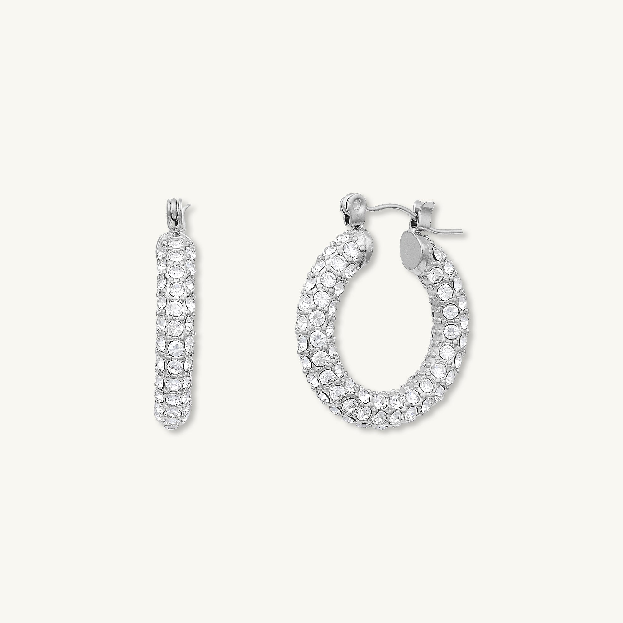 Alessia Zirconia Hoop Earrings - Camile & Stone