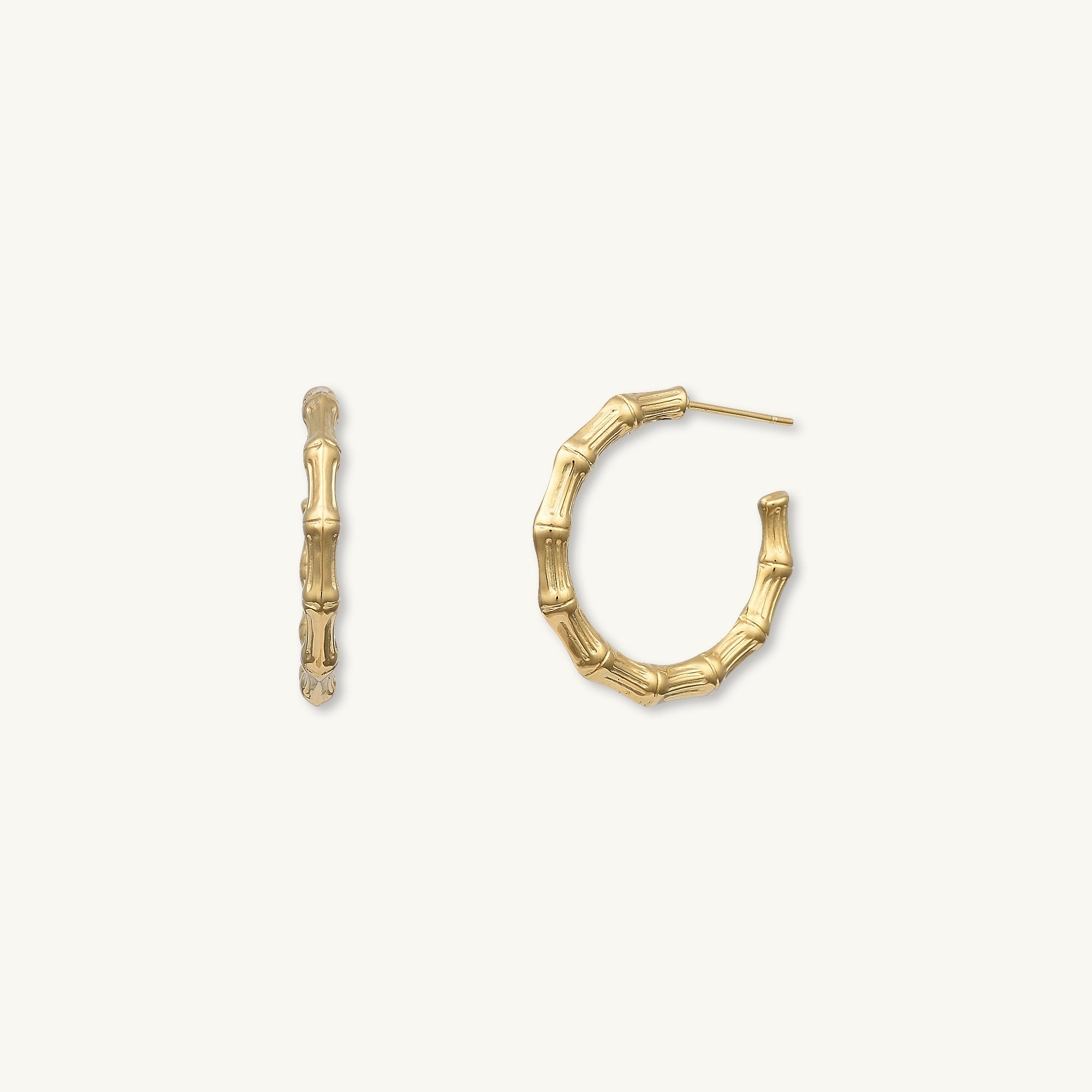 Amara Statement C Hoop Earrings - Camile & Stone