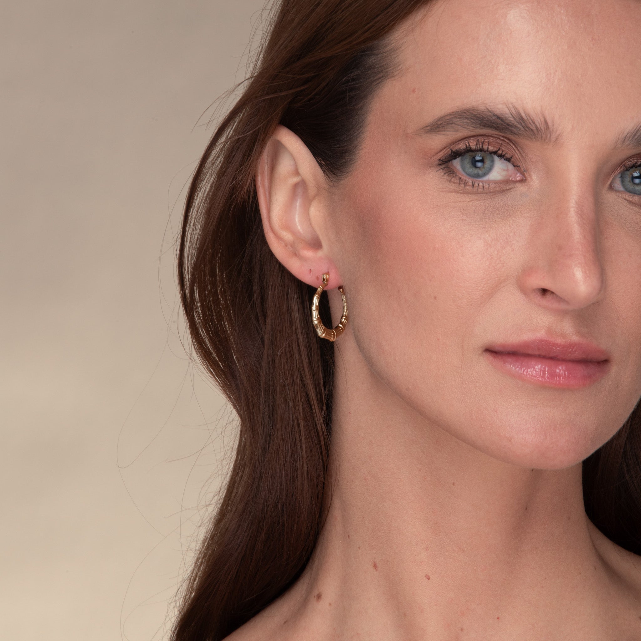 Amara Statement C Hoop Earrings - Camile & Stone