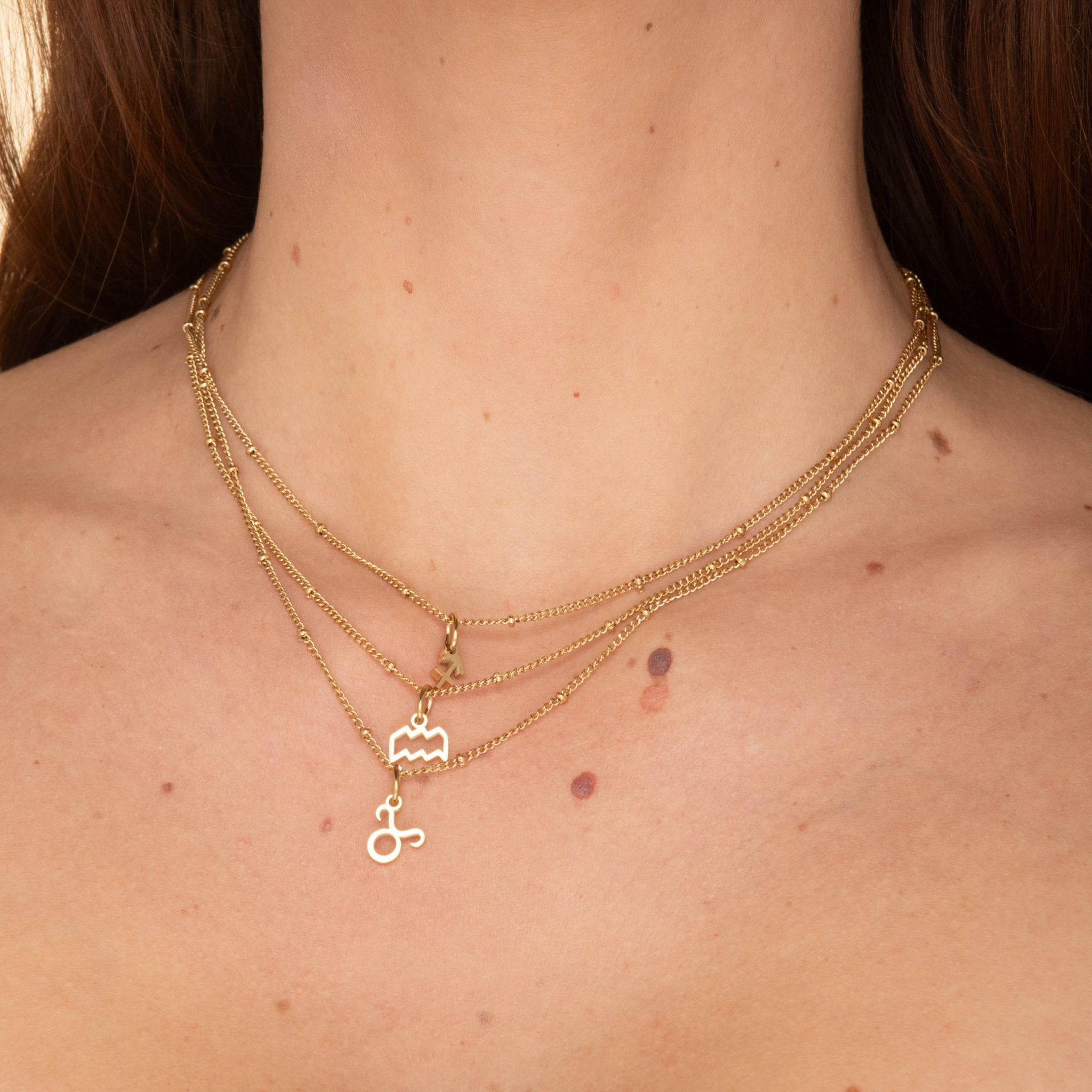 Aquarius Pendant Zodiac Star Sign Necklace - Camile & Stone