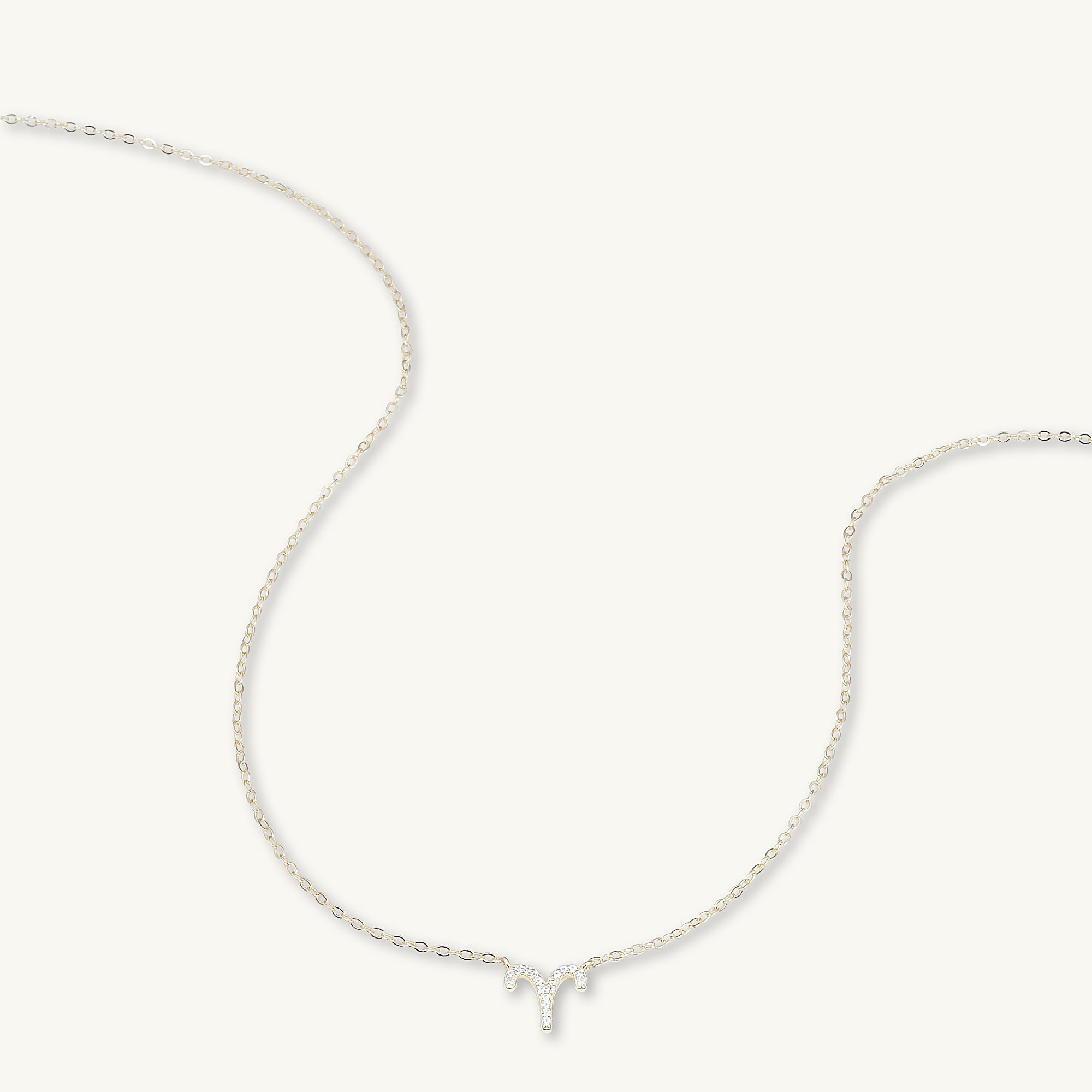 Aries Sapphire Charm Zodiac Star Sign Necklace - Camile & Stone