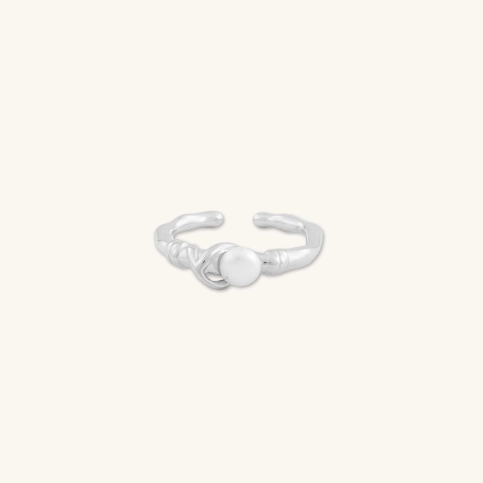 Aspen Pearl Open Ring - Camile & Stone