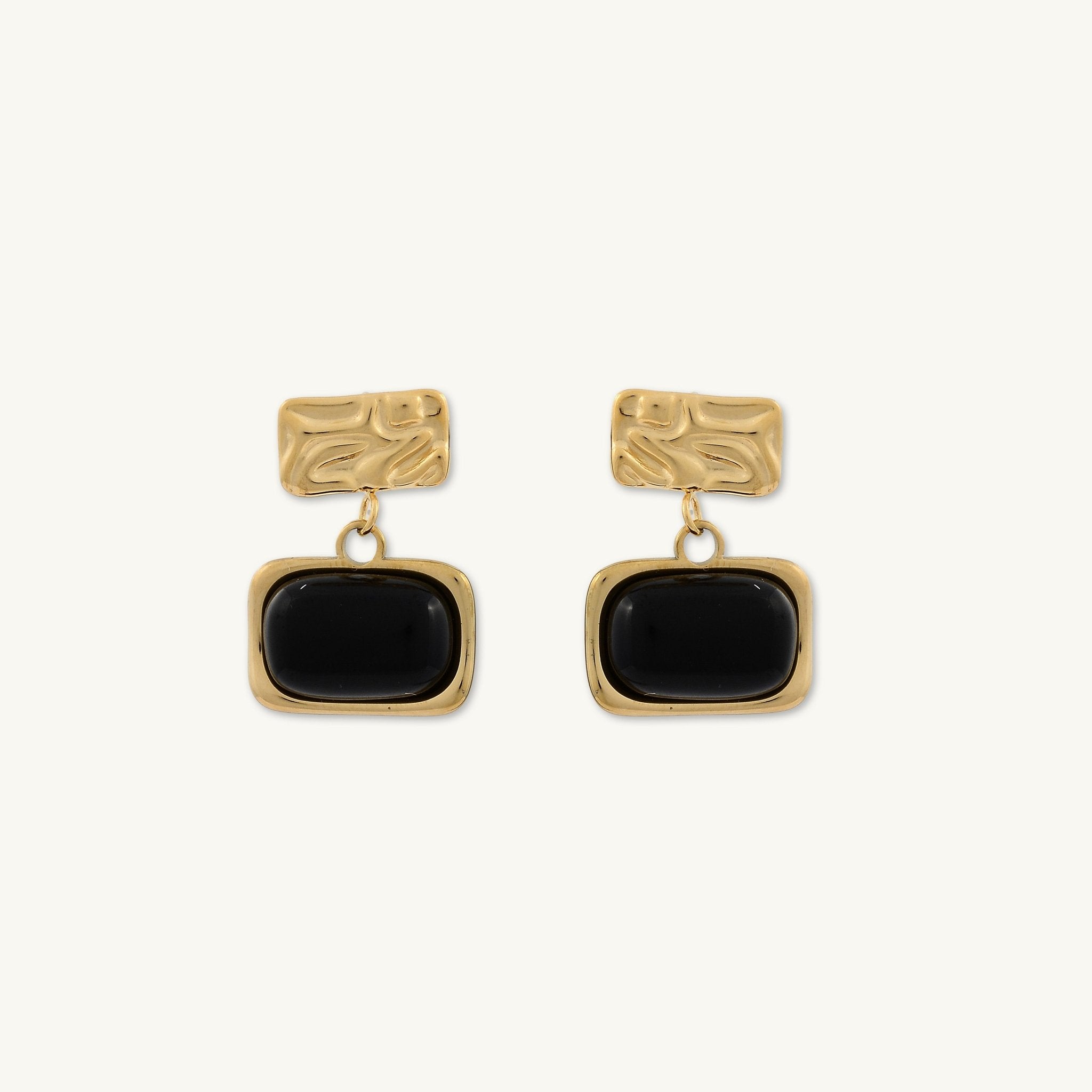 August Molten Black Onyx Earrings - Camile & Stone