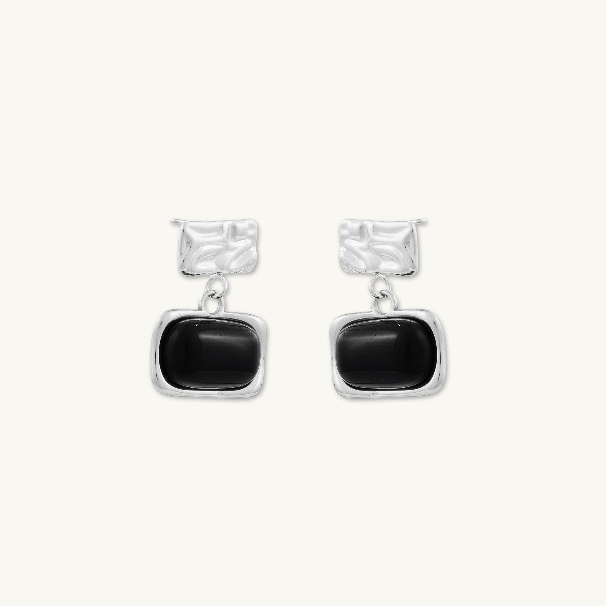 August Molten Black Onyx Earrings - Camile & Stone