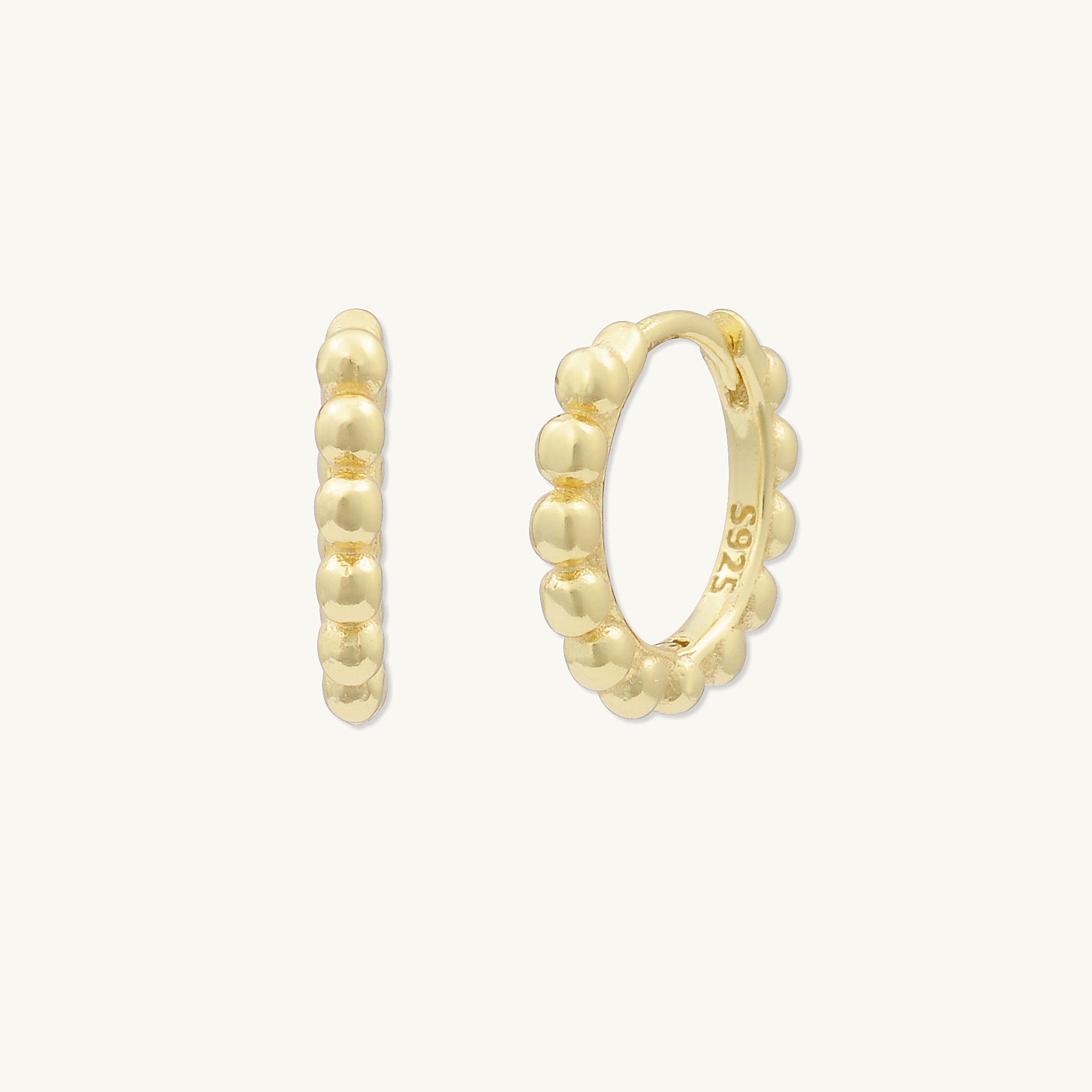 Ball Hoop Huggie Earrings - Camile & Stone