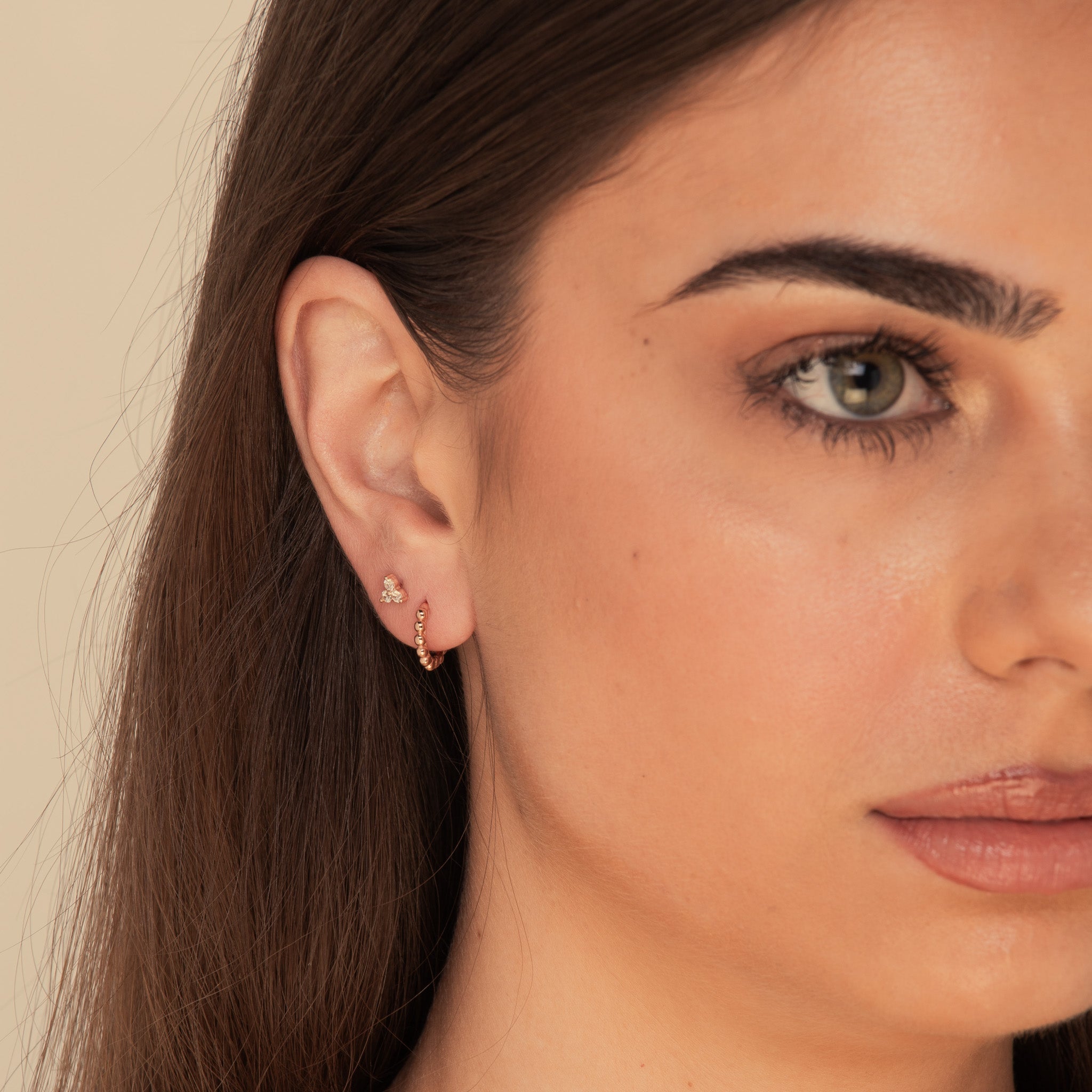 Ball Hoop Huggie Earrings - Camile & Stone