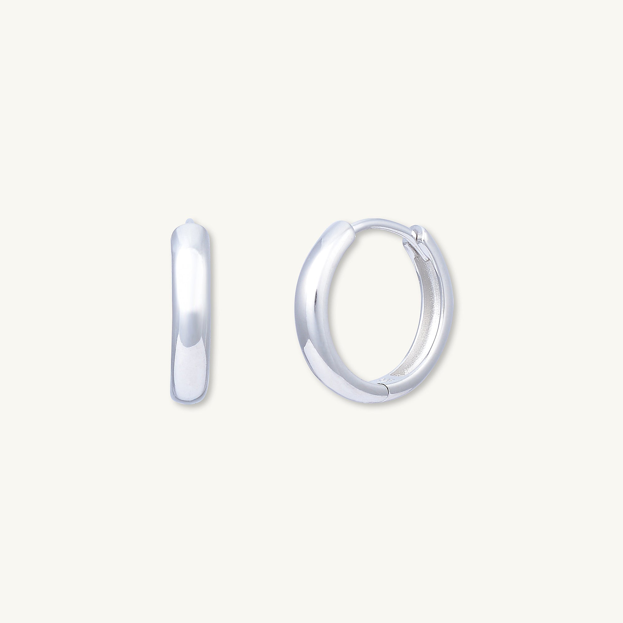 Basic Medium Huggie Hoop Earrings - Camile & Stone