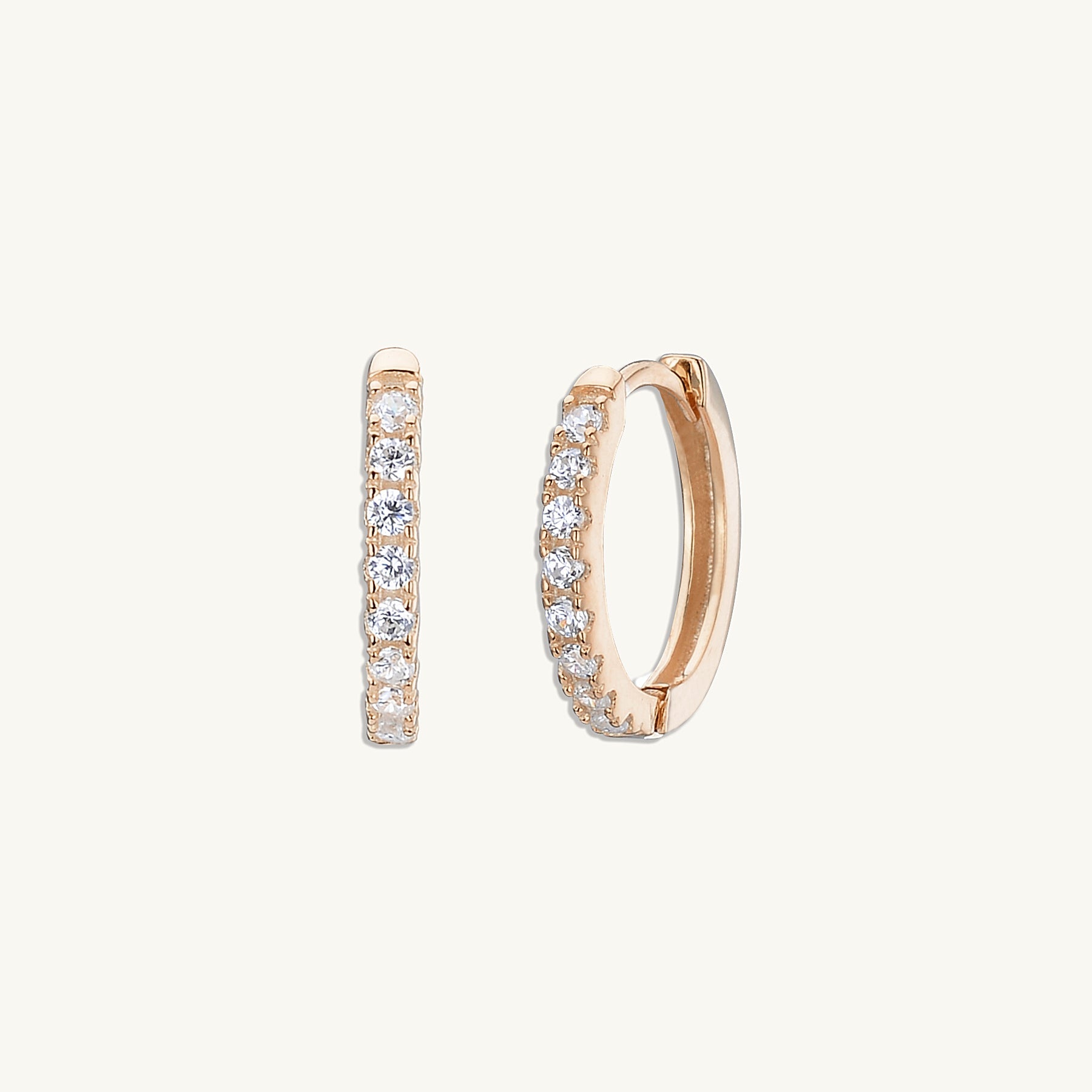 Basic Sapphire Huggie Hoop Earrings - Camile & Stone