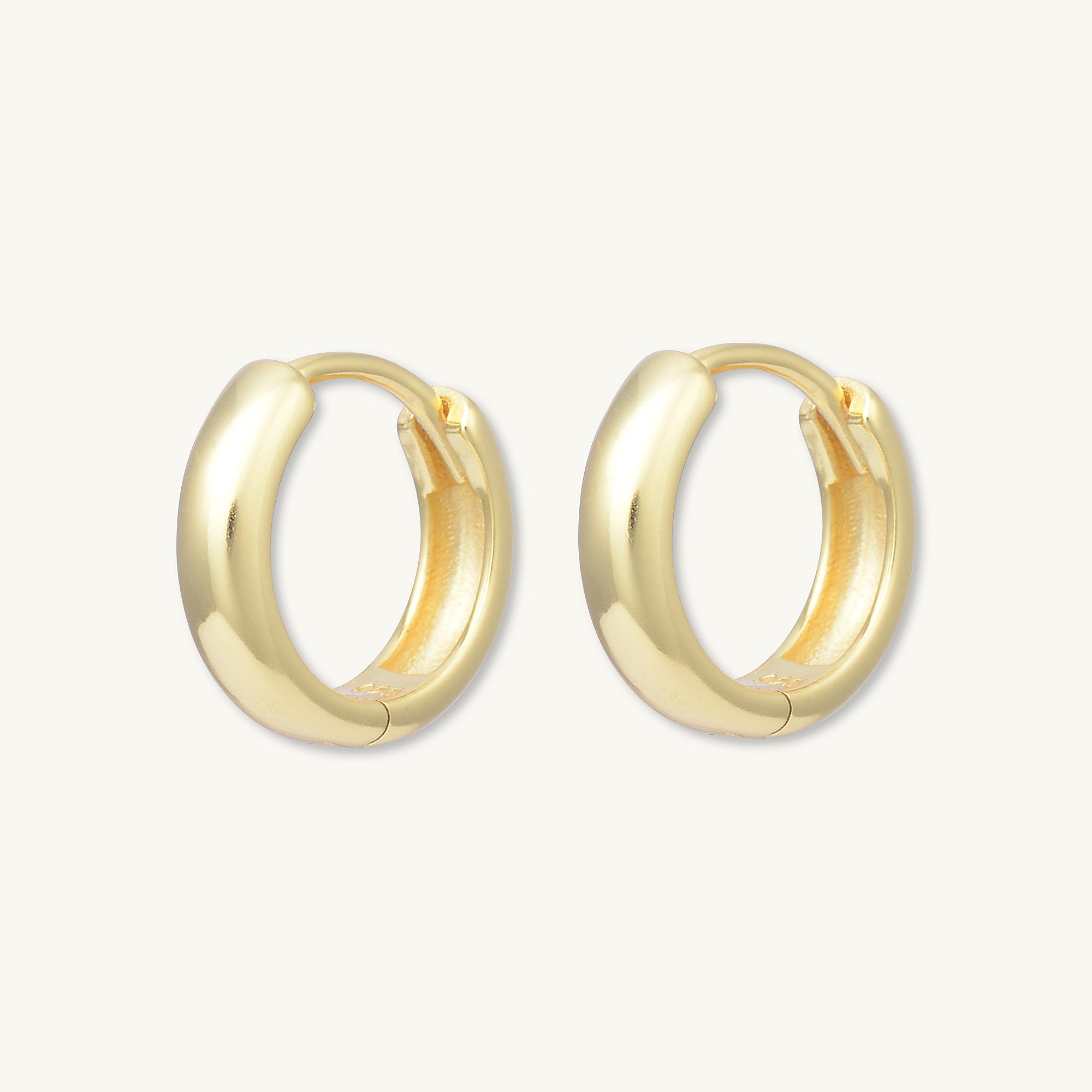 Basic Small Huggie Hoop Earrings - Camile & Stone
