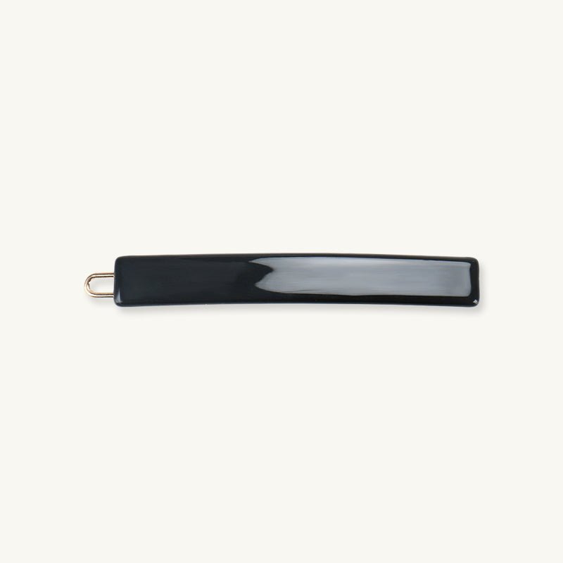 Black Bar French Small Hair Clip - Camile & Stone