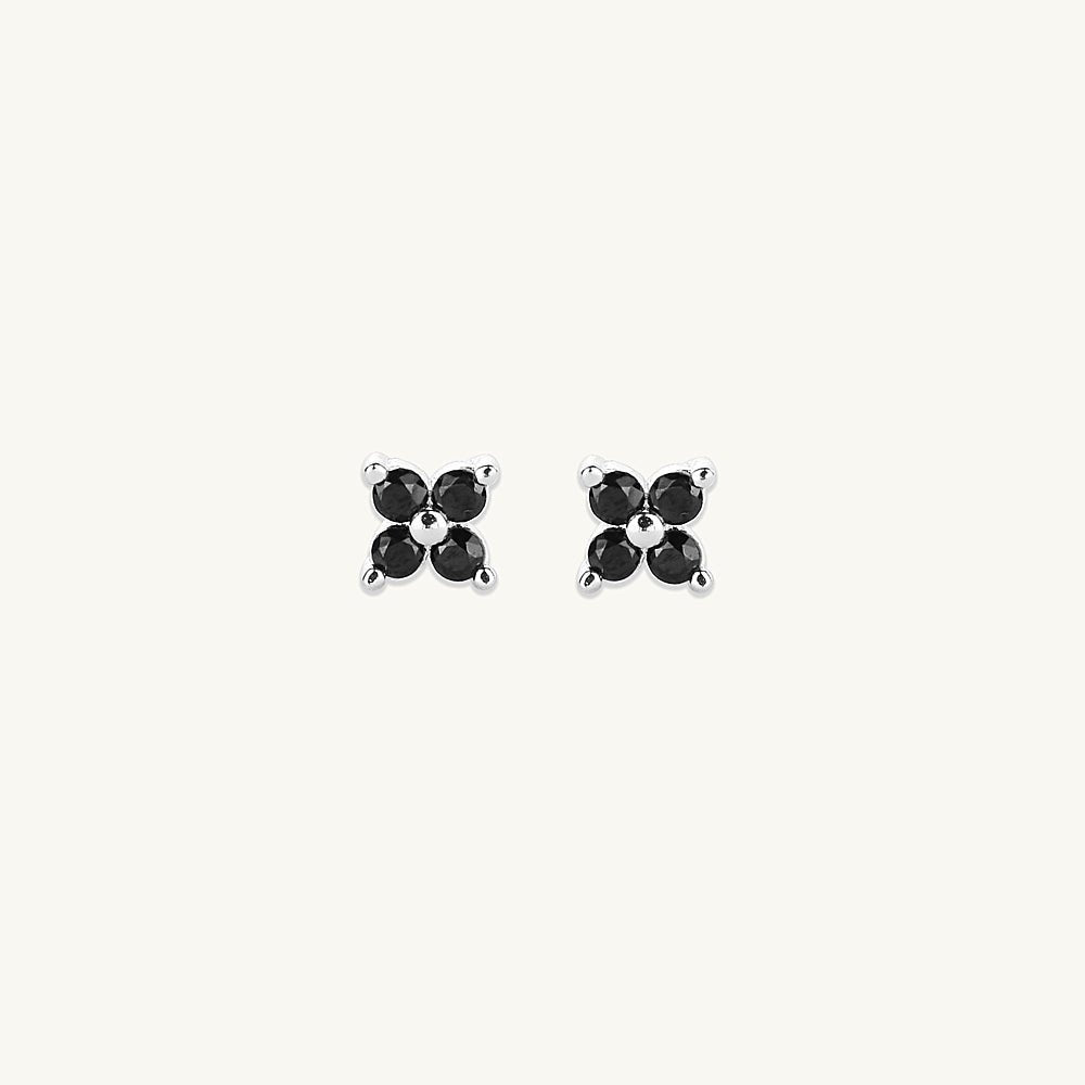 Black Clover Sapphire Earrings - Camile & Stone
