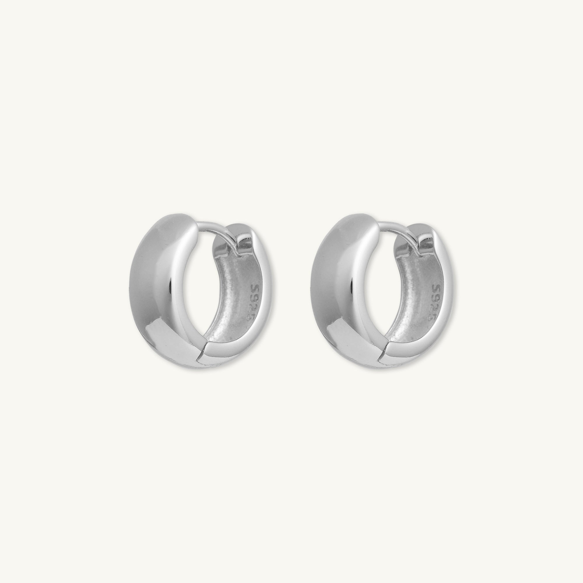 Bold Thick Statement Huggie Earrings - Camile & Stone