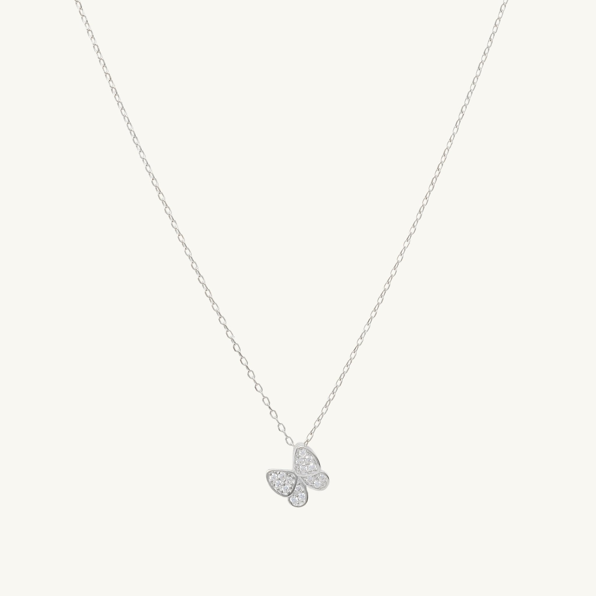 Butterfly Sapphire Chain Necklace - Camile & Stone
