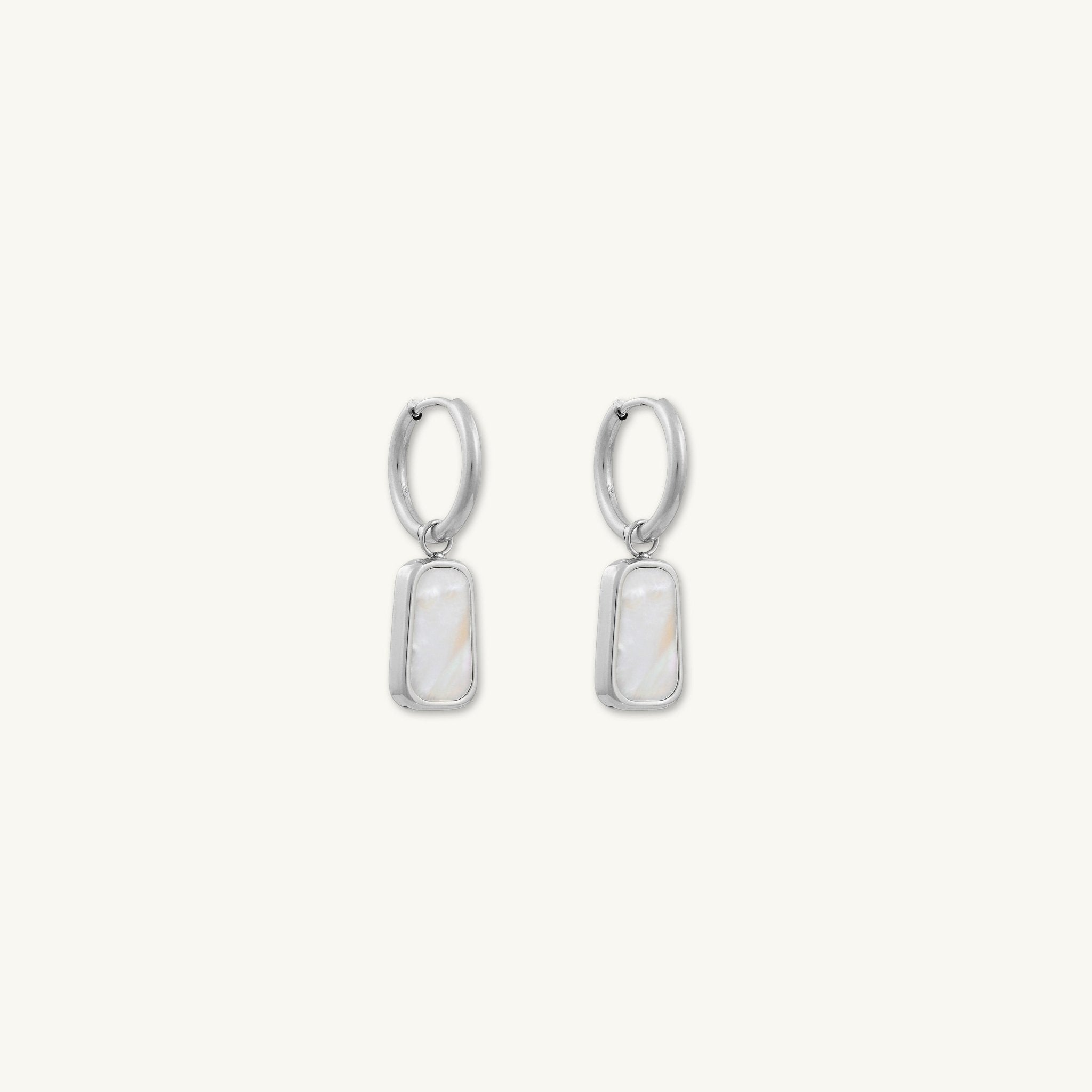 Casey MOP Huggie Earrings - Camile & Stone