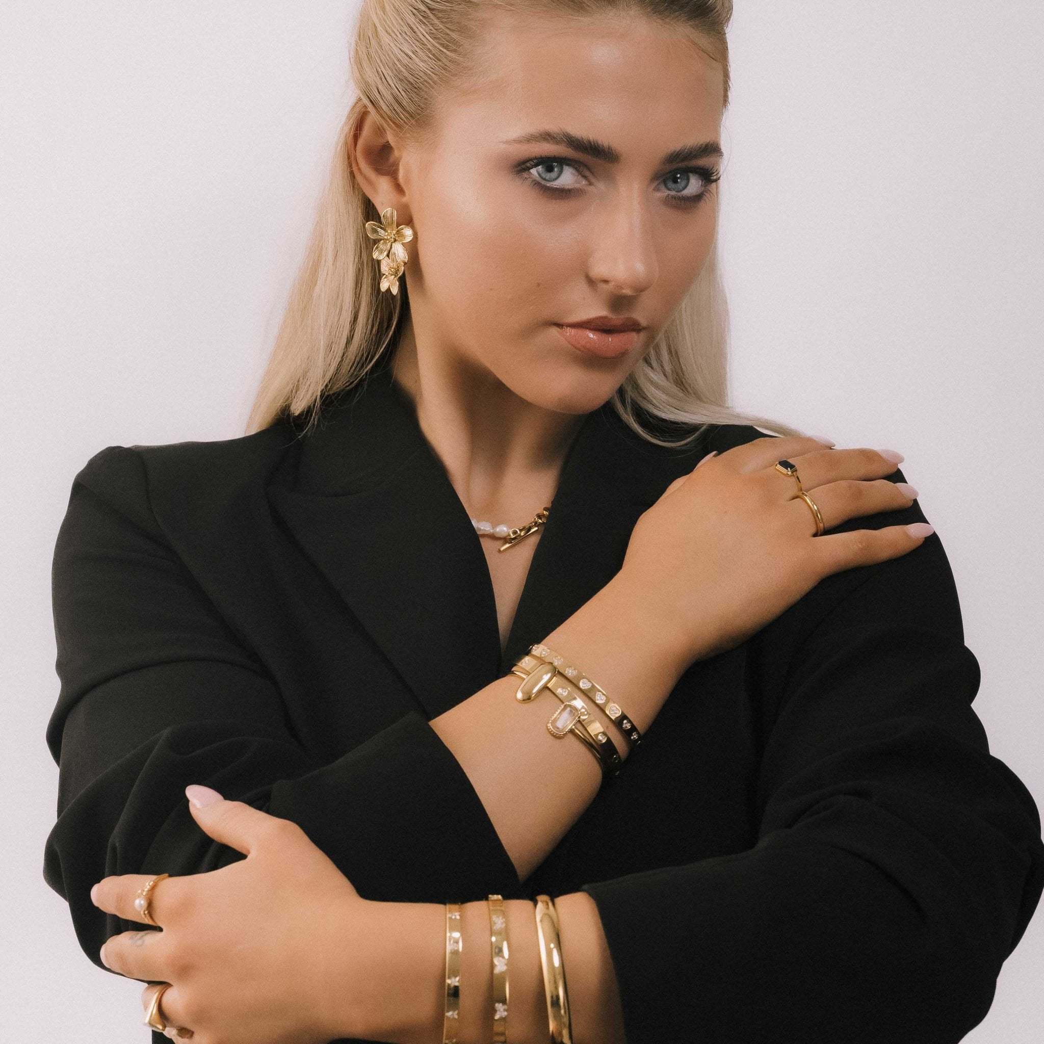 Charelle Floral Statement Earrings - Camile & Stone