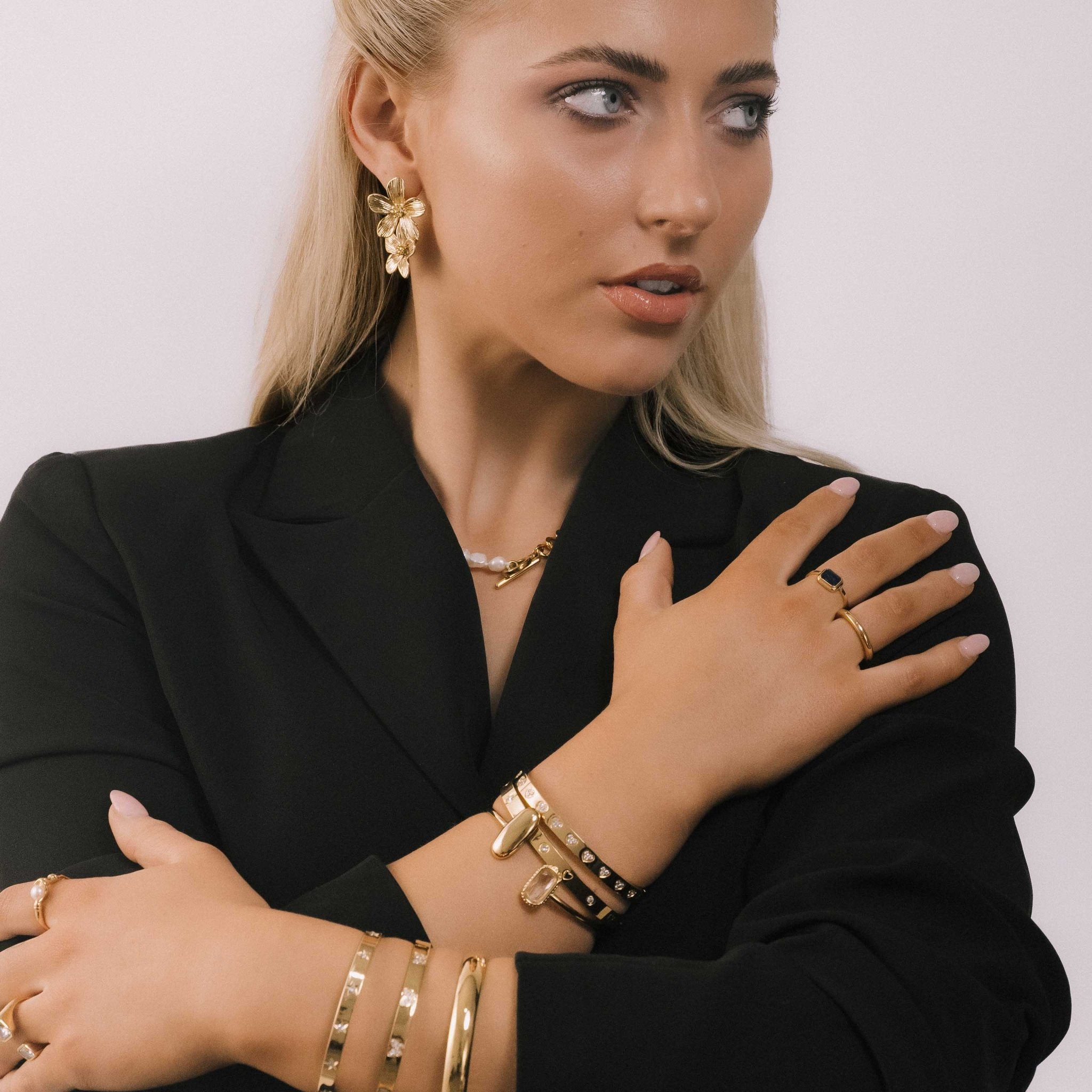 Charelle Floral Statement Earrings - Camile & Stone