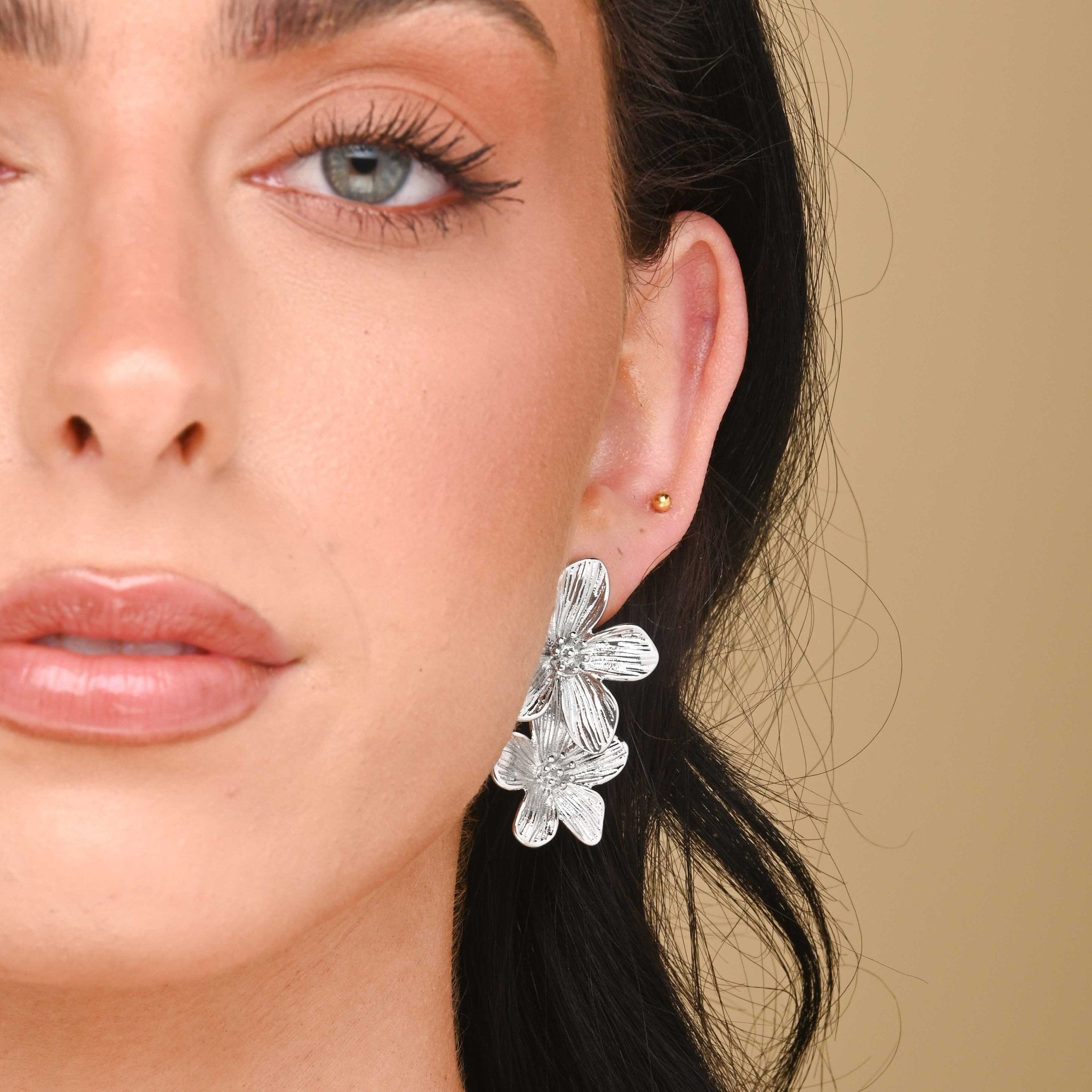 Charelle Floral Statement Earrings - Camile & Stone