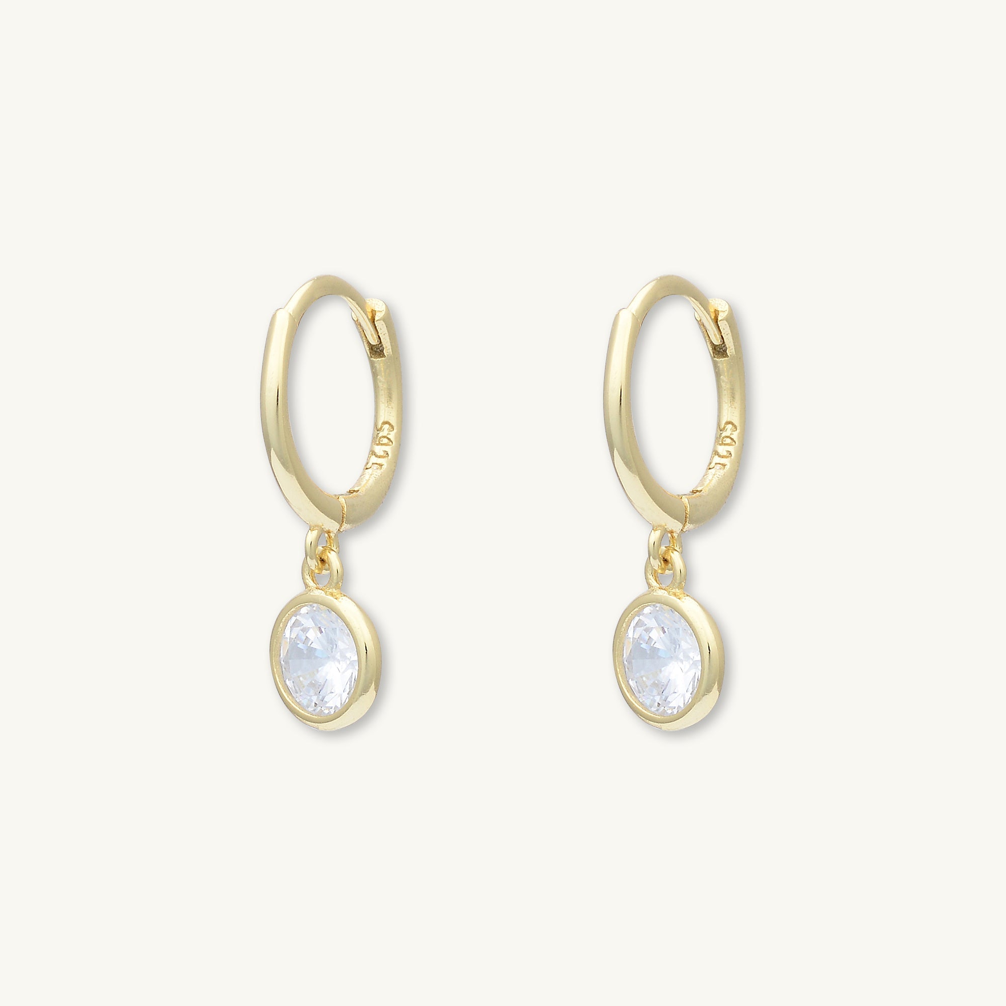 Circle Sapphire Hoop Earrings - Camile & Stone