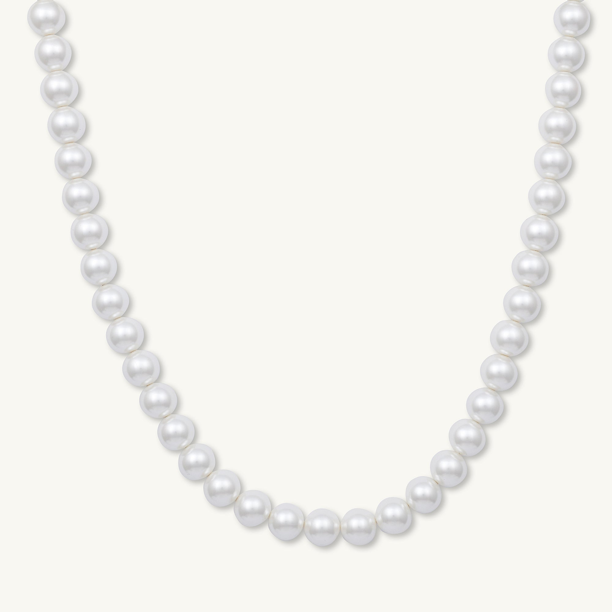Classic 10mm Round Pearl Necklace - Camile & Stone