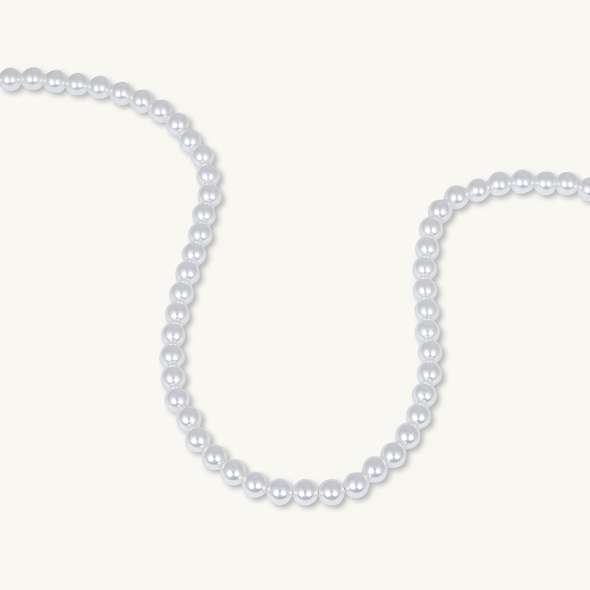 Classic 6mm Round Pearl Necklace - Camile & Stone