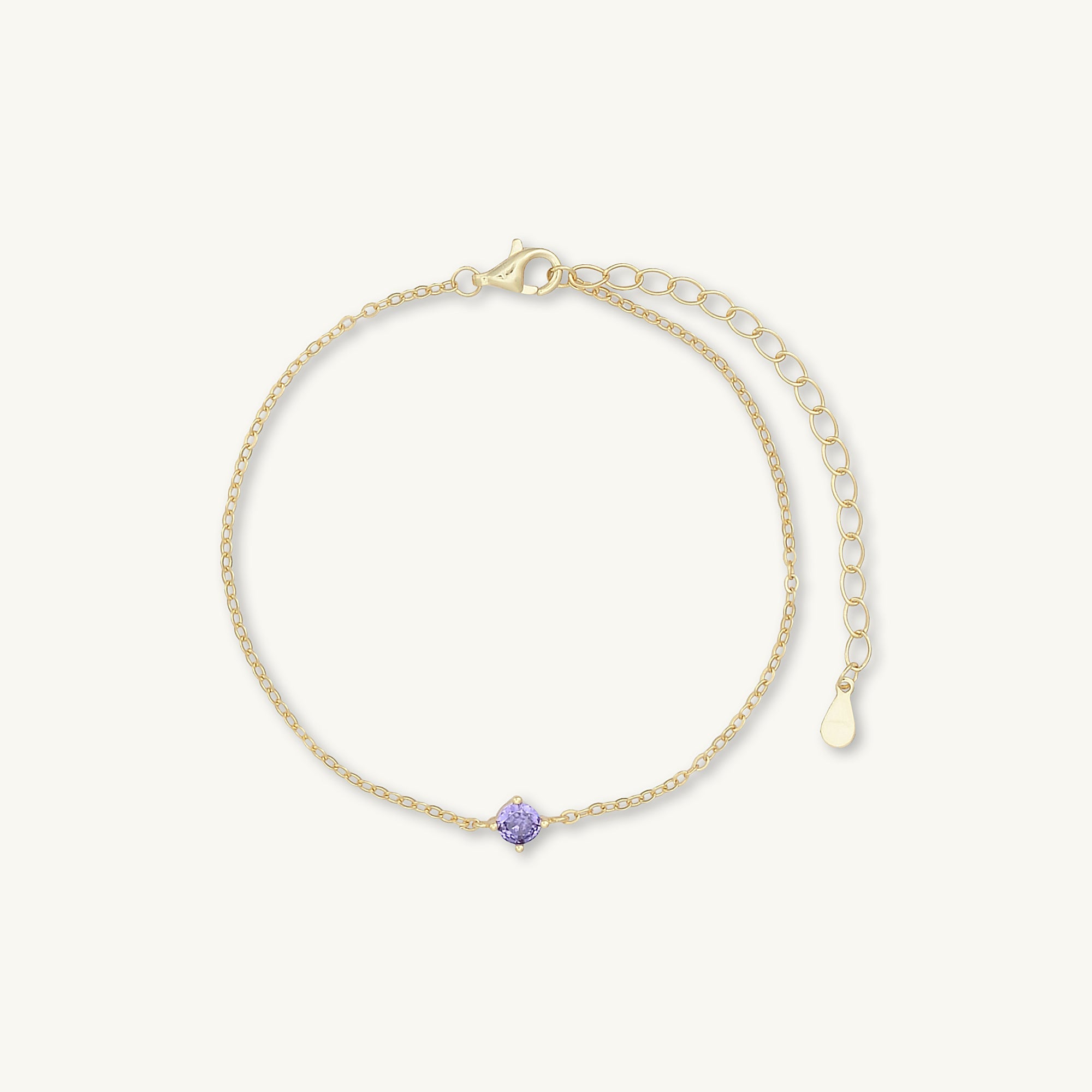 Classic Birthstone Bracelet February - Camile & Stone