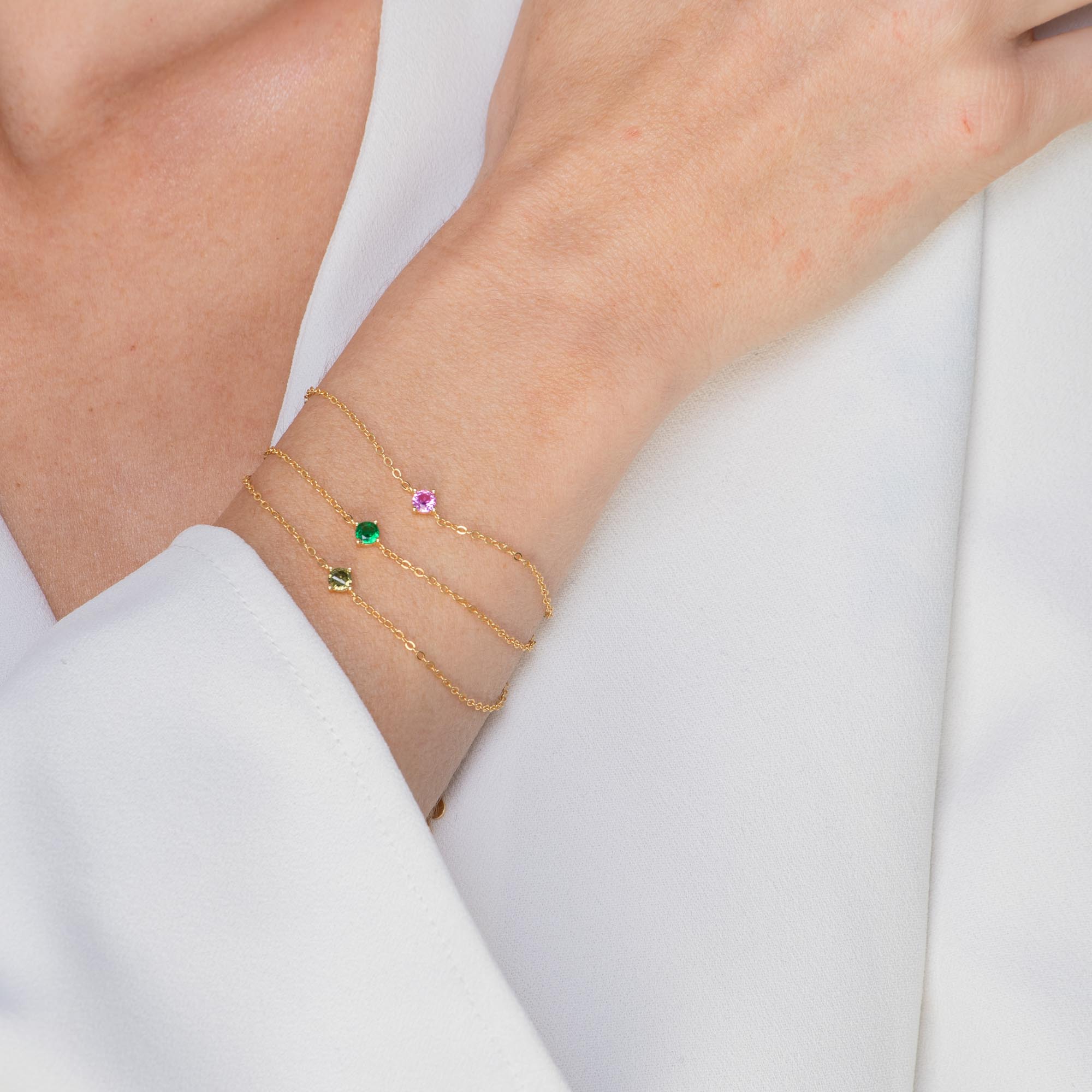 Classic Birthstone Bracelet July - Camile & Stone