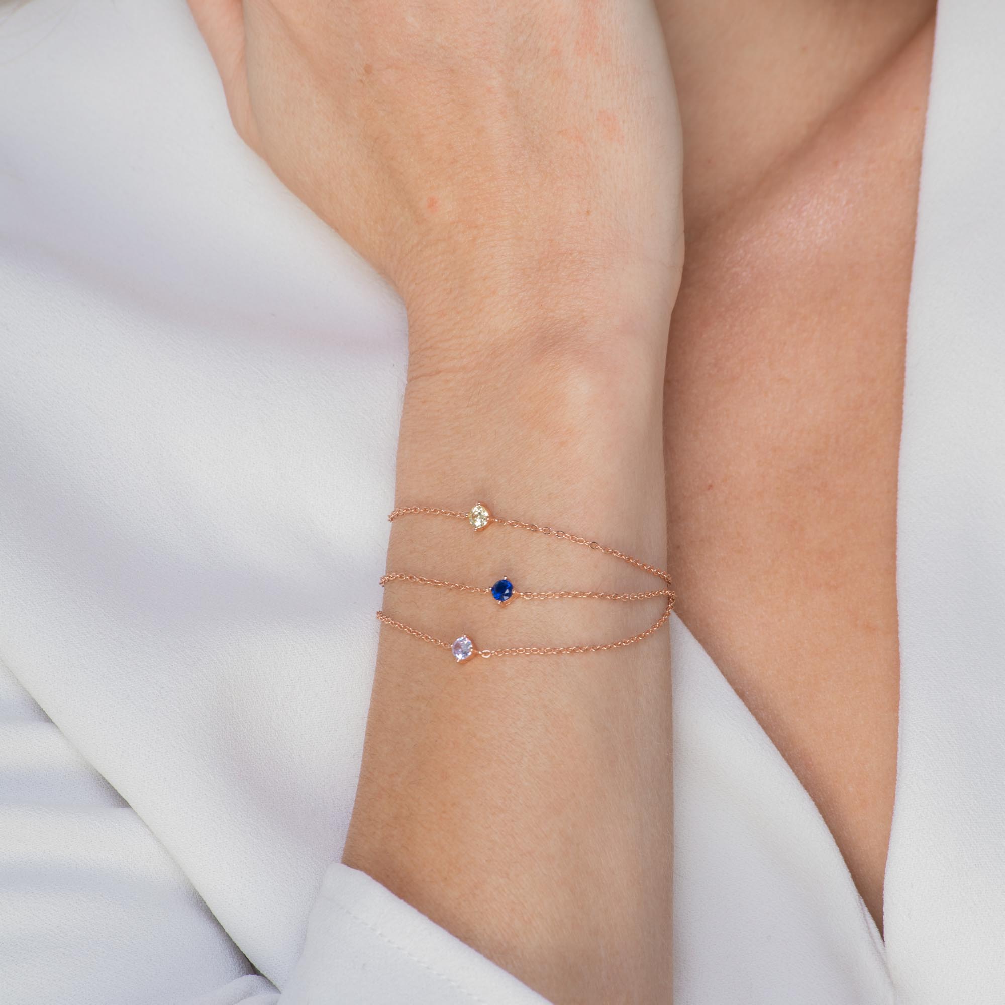 Classic Birthstone Bracelet September - Camile & Stone