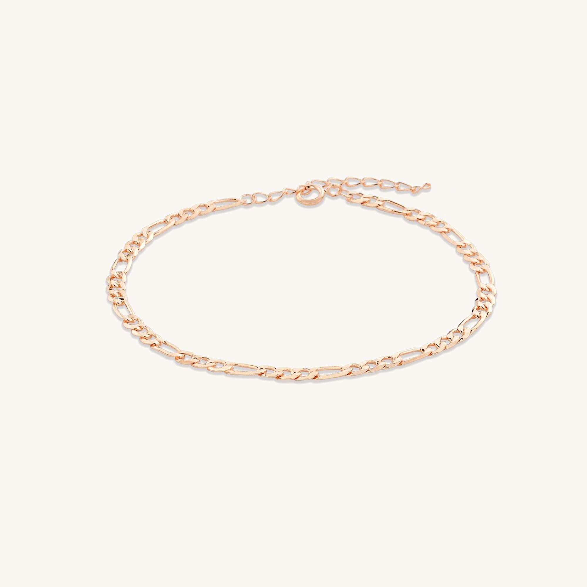 Classic Figaro Chain Bracelet - Camile & Stone