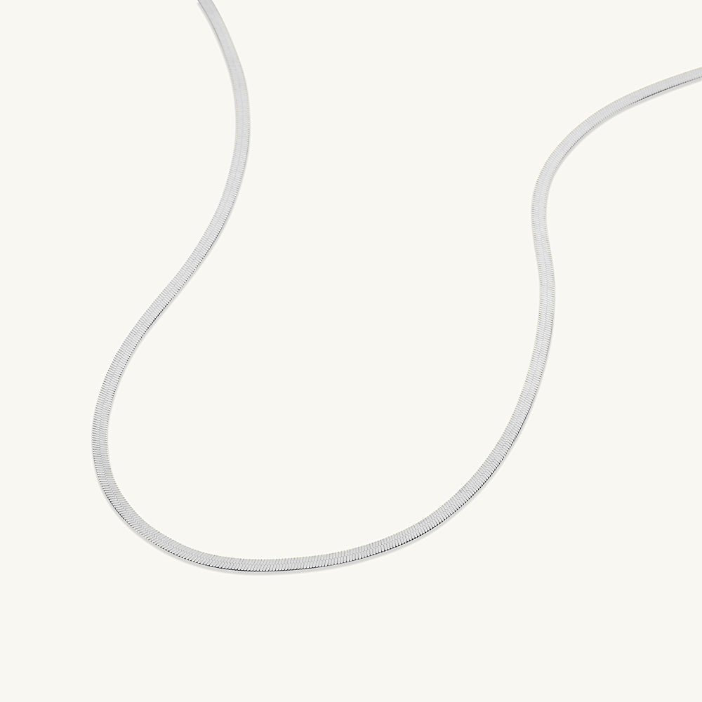 Classic Herringbone Chain Necklace - Camile & Stone