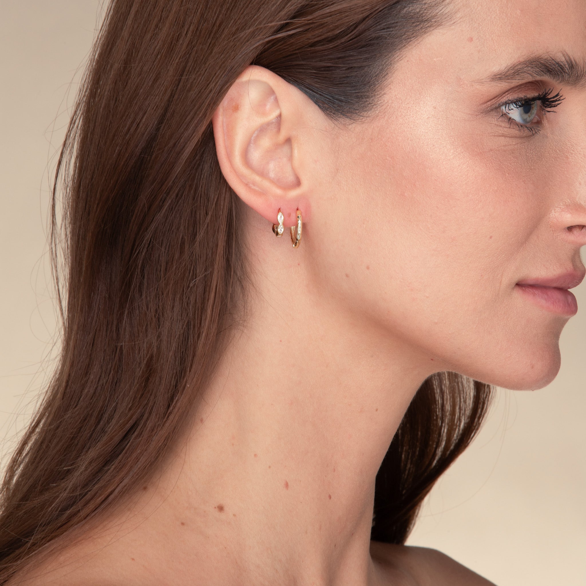 Classic Molten Huggie Hoop Earrings - Camile & Stone