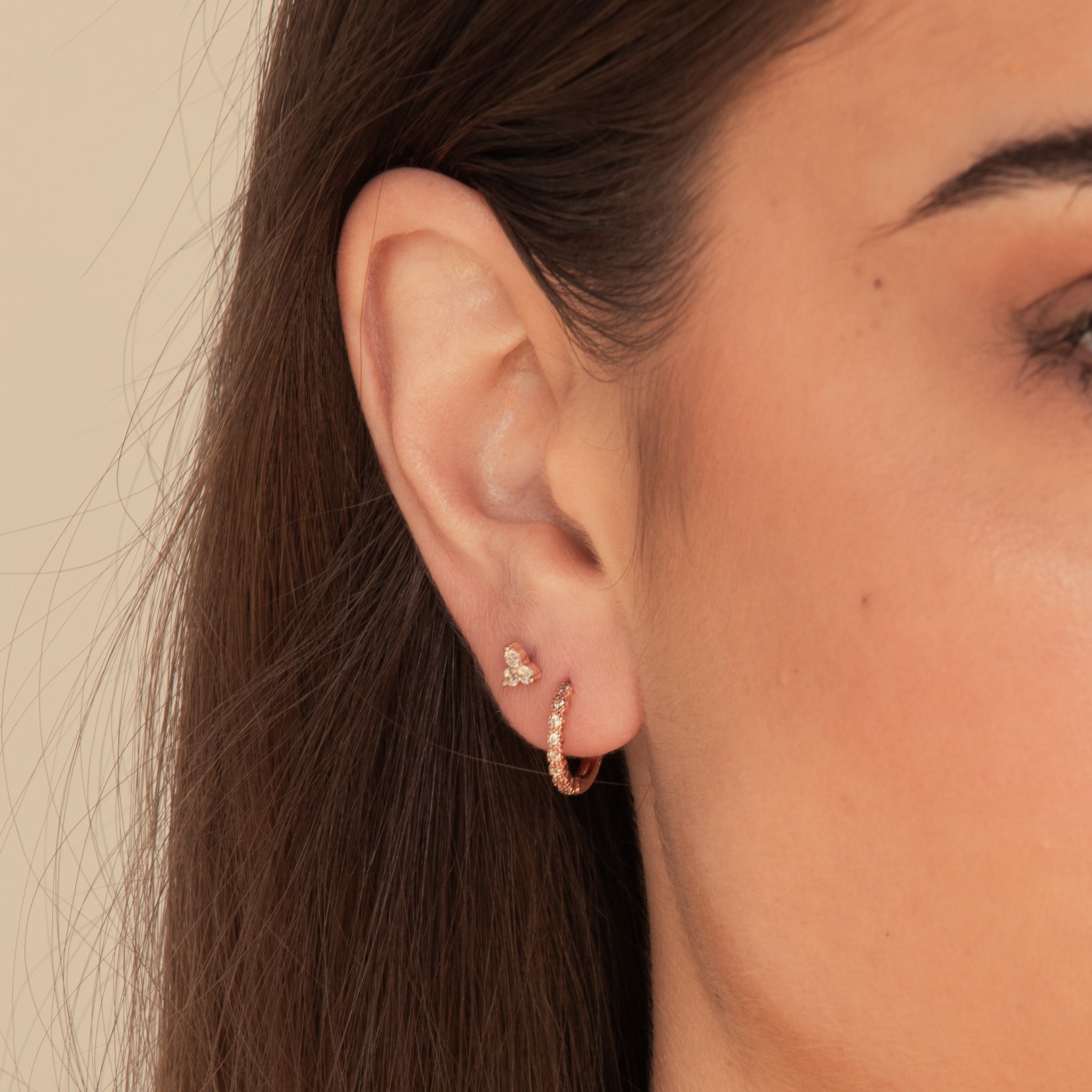 Classic Sapphire Huggie Earrings - Camile & Stone