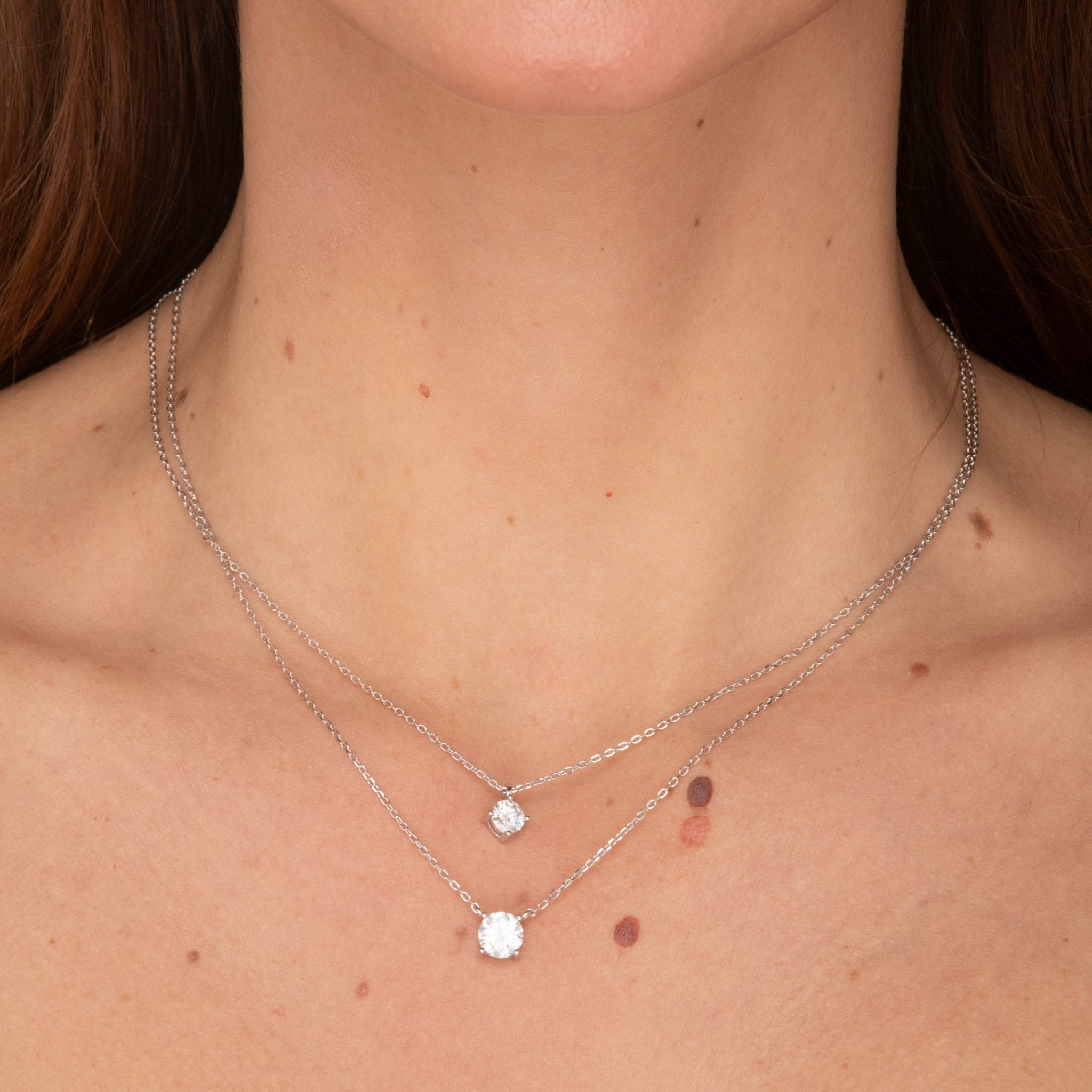 Classic Solitaire Pendant Moissanite Necklace 0.5 Carat - Camile & Stone