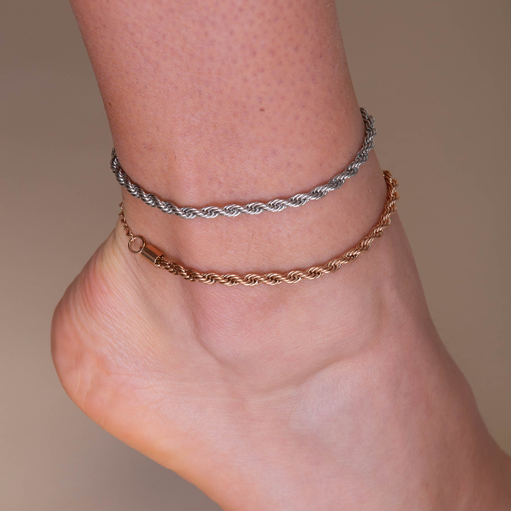 Classic Twist Rope Anklet - Camile & Stone