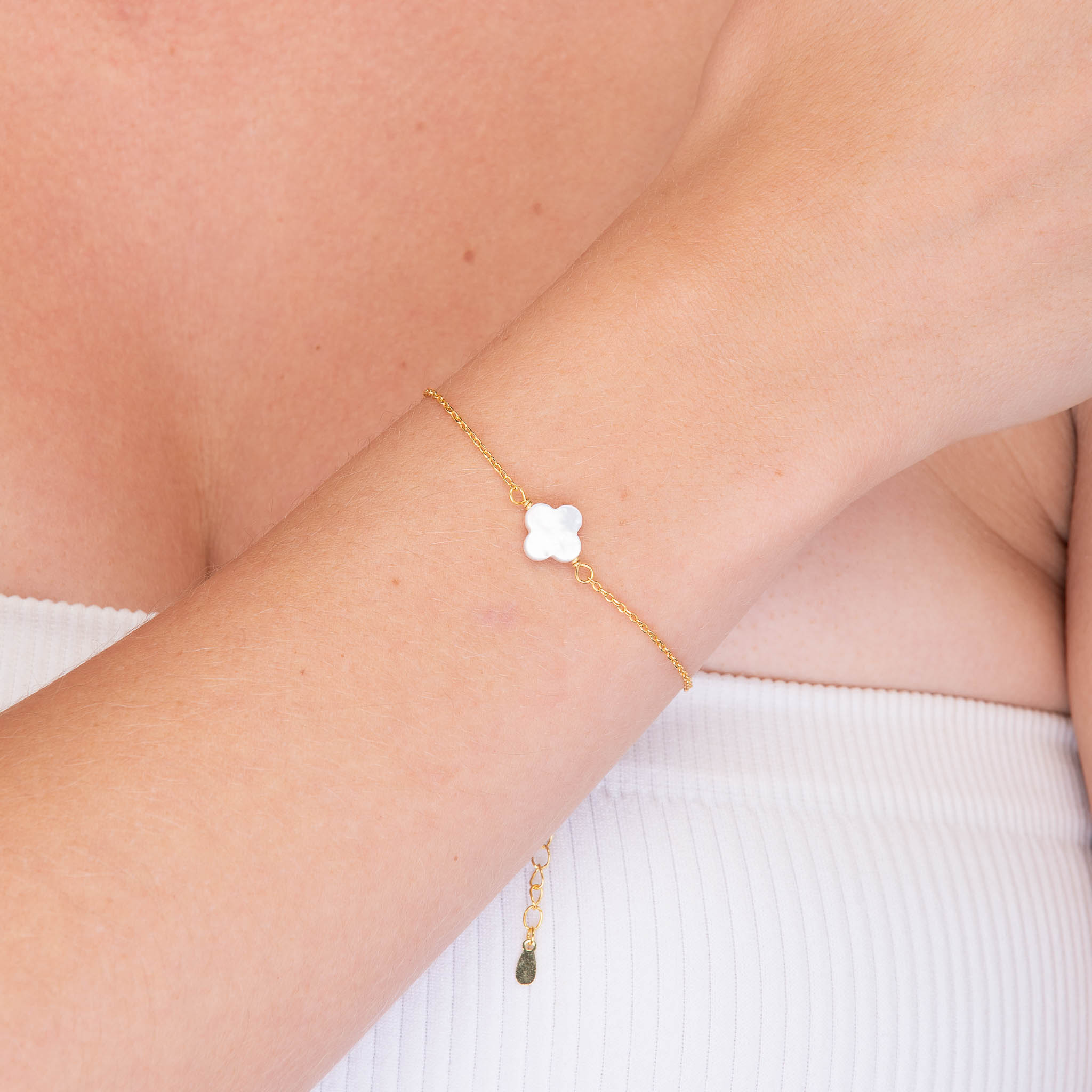 Clover MOP Chain Bracelet - Camile & Stone